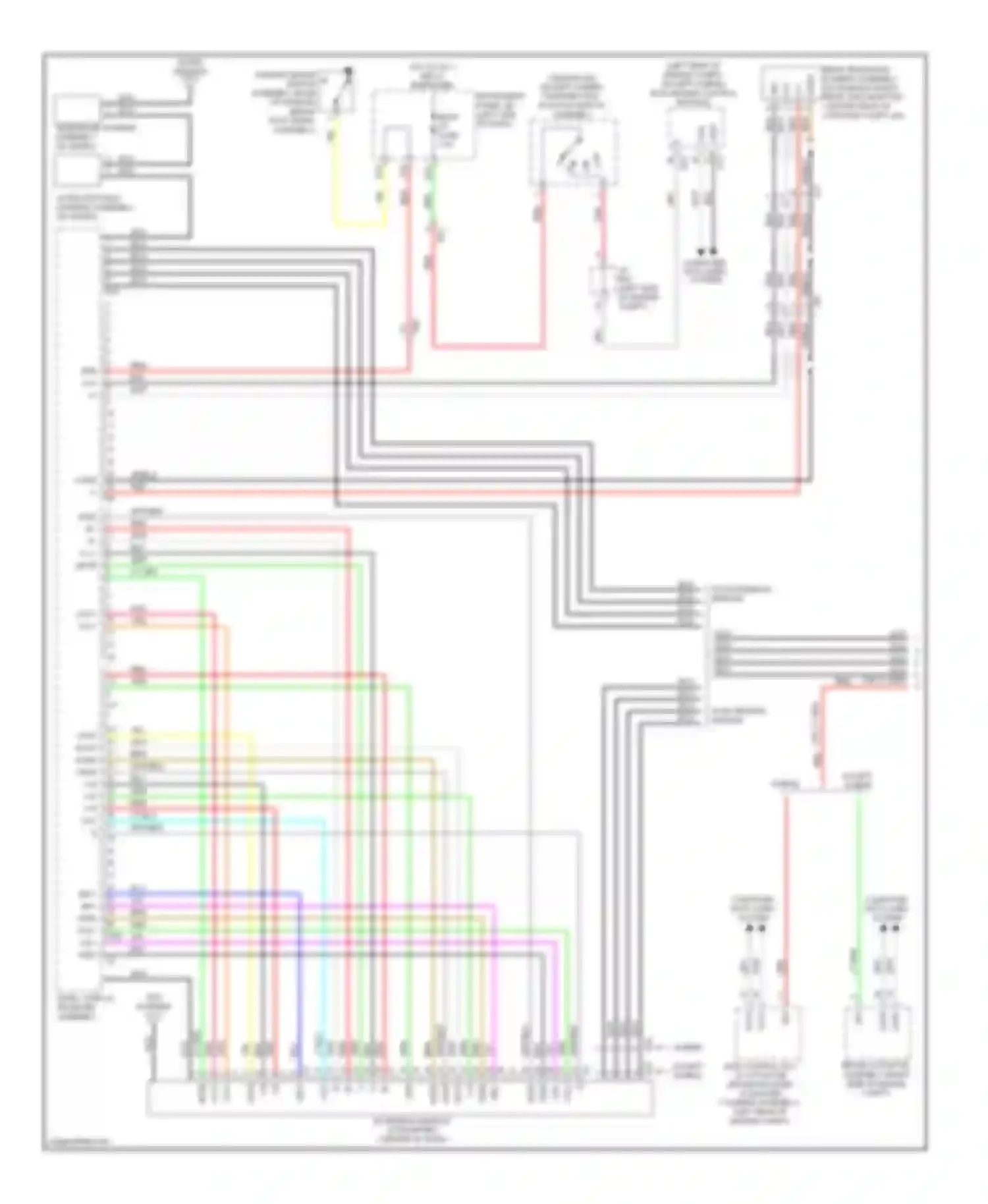 Avalon Toyota XX40 (2012-2015): Navigation circuit, 9-speaker (1 of 4)