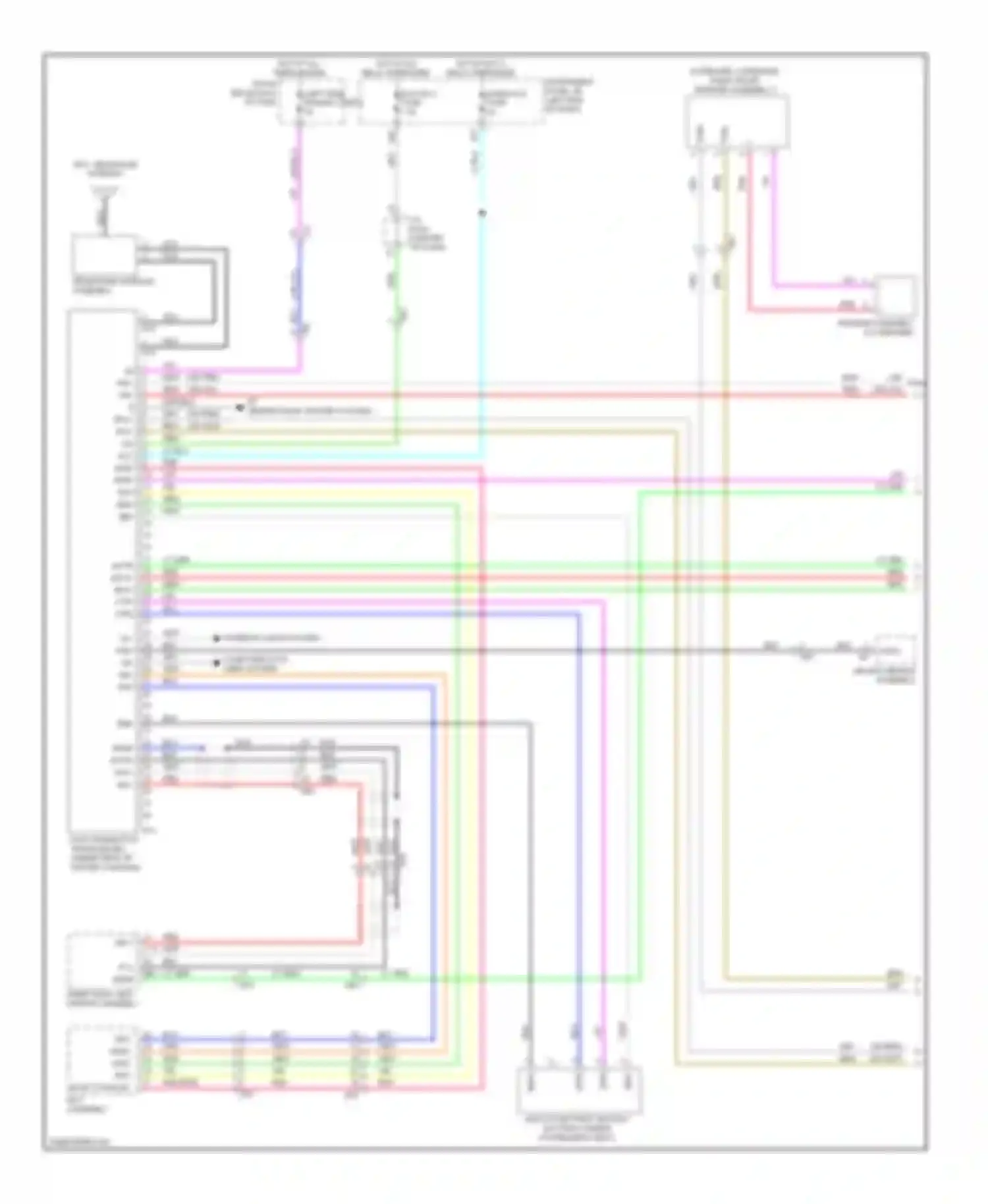 Avalon Toyota XX40 (2012-2015): Telematics circuit (1 of 2)