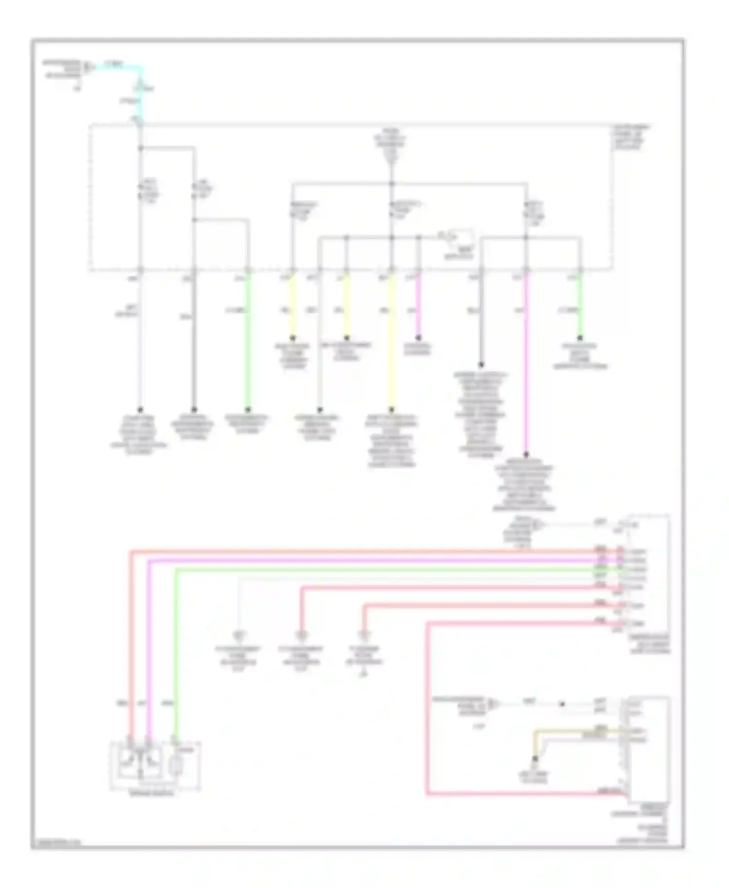 Avalon Toyota XX40 (2012-2015): Power distribution circuit, except hybrid (3 of 5)