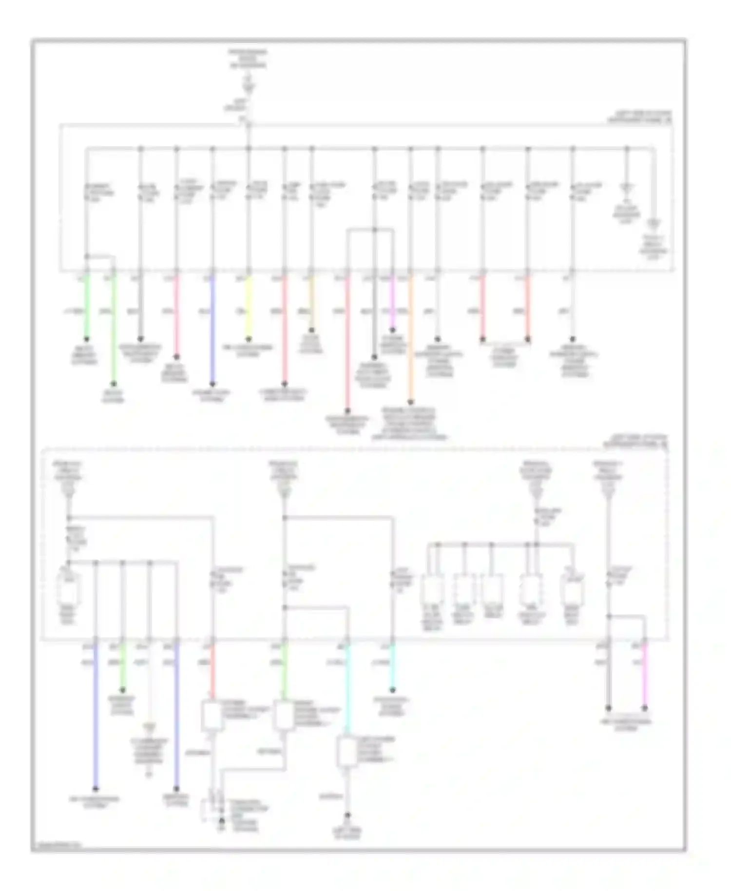 Avalon Toyota XX40 (2012-2015): Power distribution circuit, except hybrid (4 of 5)