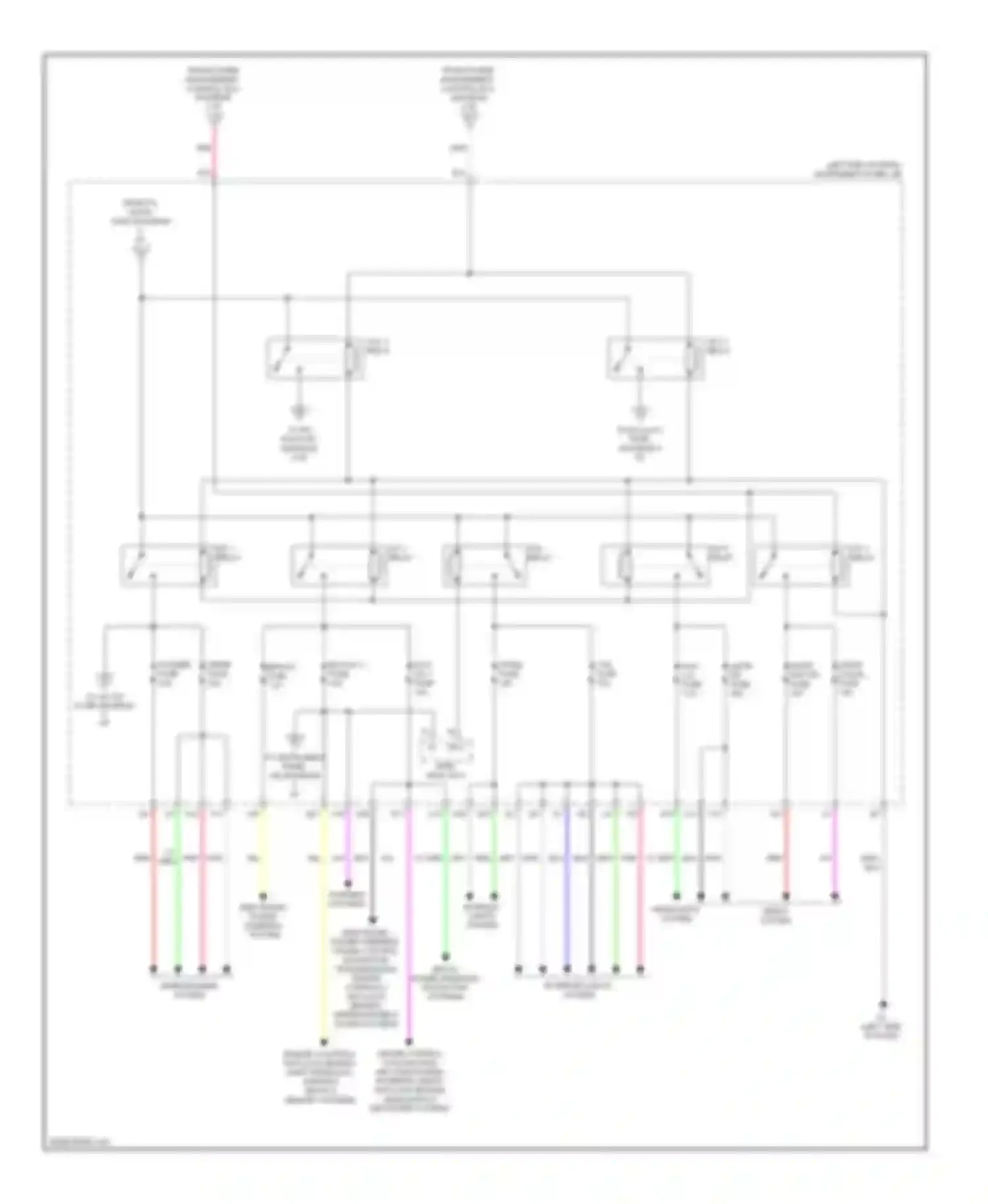 Avalon Toyota XX40 (2012-2015): Power distribution circuit, hybrid (5 of 5)