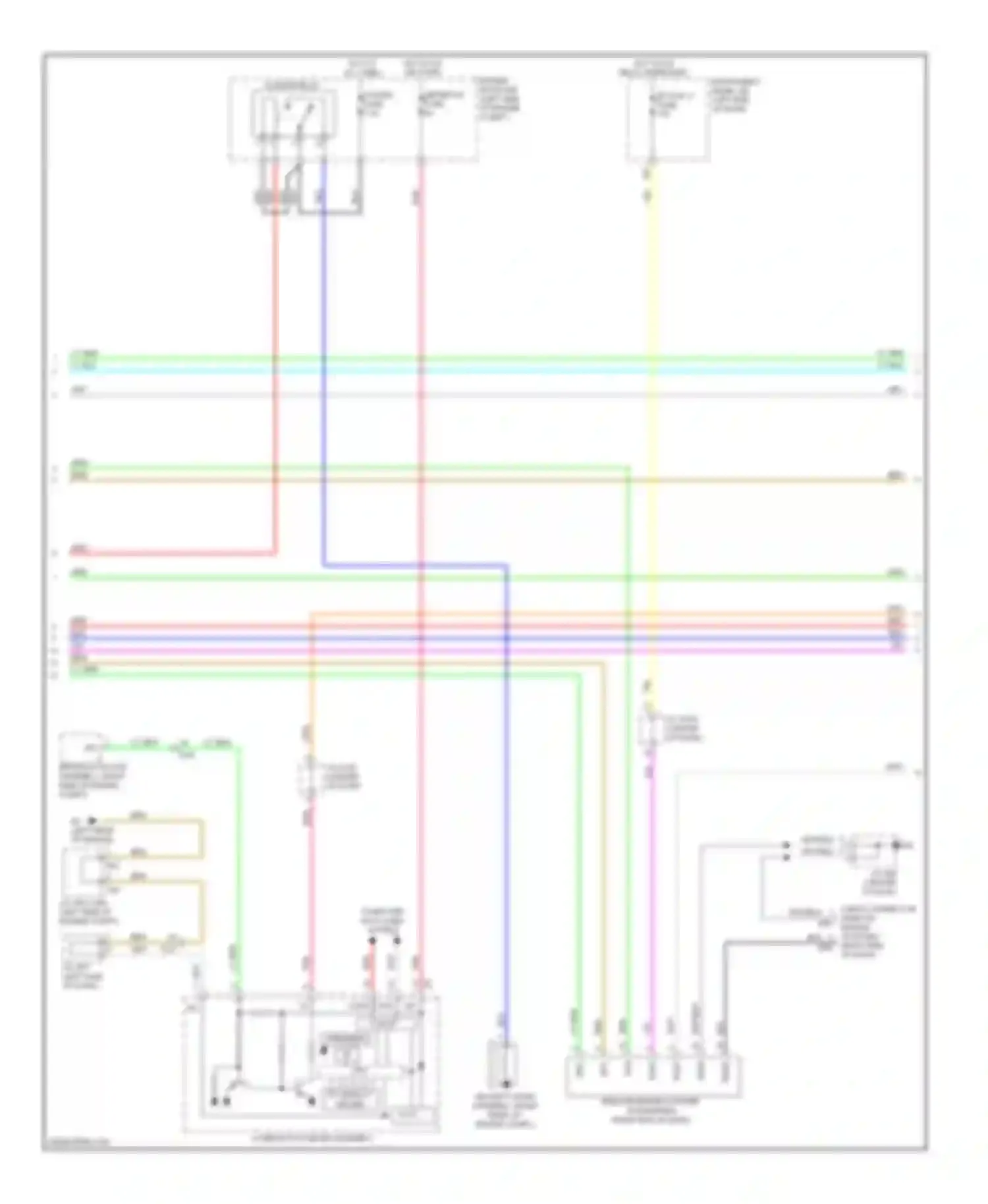 Avalon Toyota XX40 (2012-2015): Power door locks circuit, except hybrid with smart key system (4 of 5)