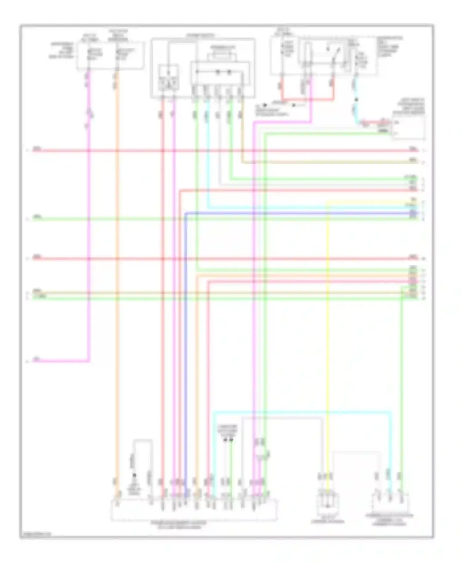 Avalon Toyota XX40 (2012-2015): Power door locks circuit, hybrid with smart key system (3 of 5)