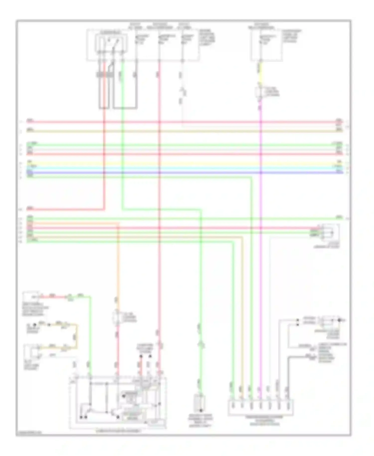 Avalon Toyota XX40 (2012-2015): Power door locks circuit, hybrid with smart key system (4 of 5)