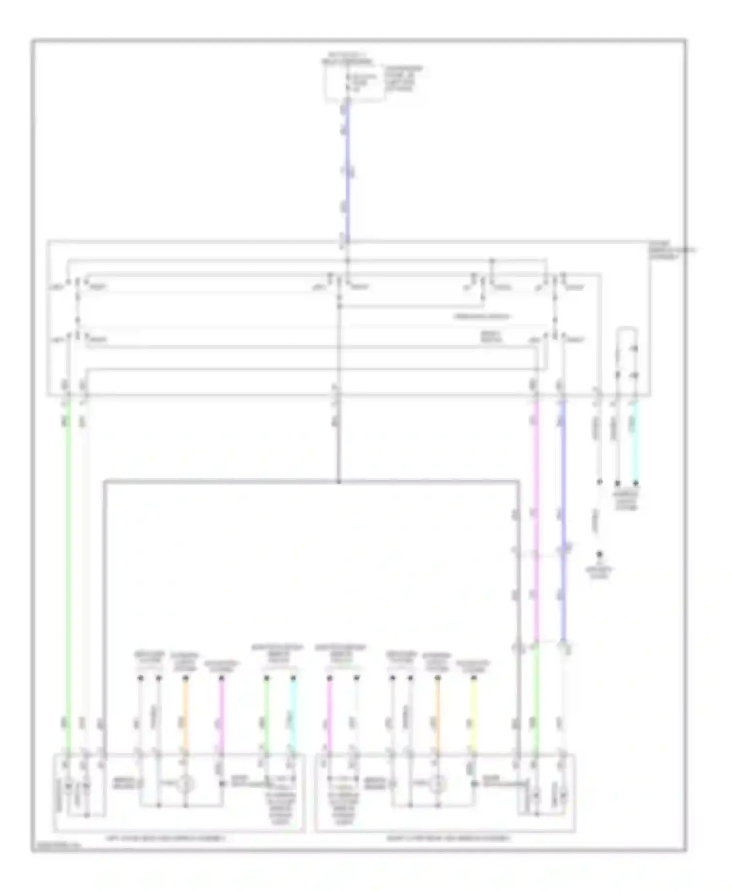 Avalon Toyota XX40 (2012-2015): Power mirrors circuit