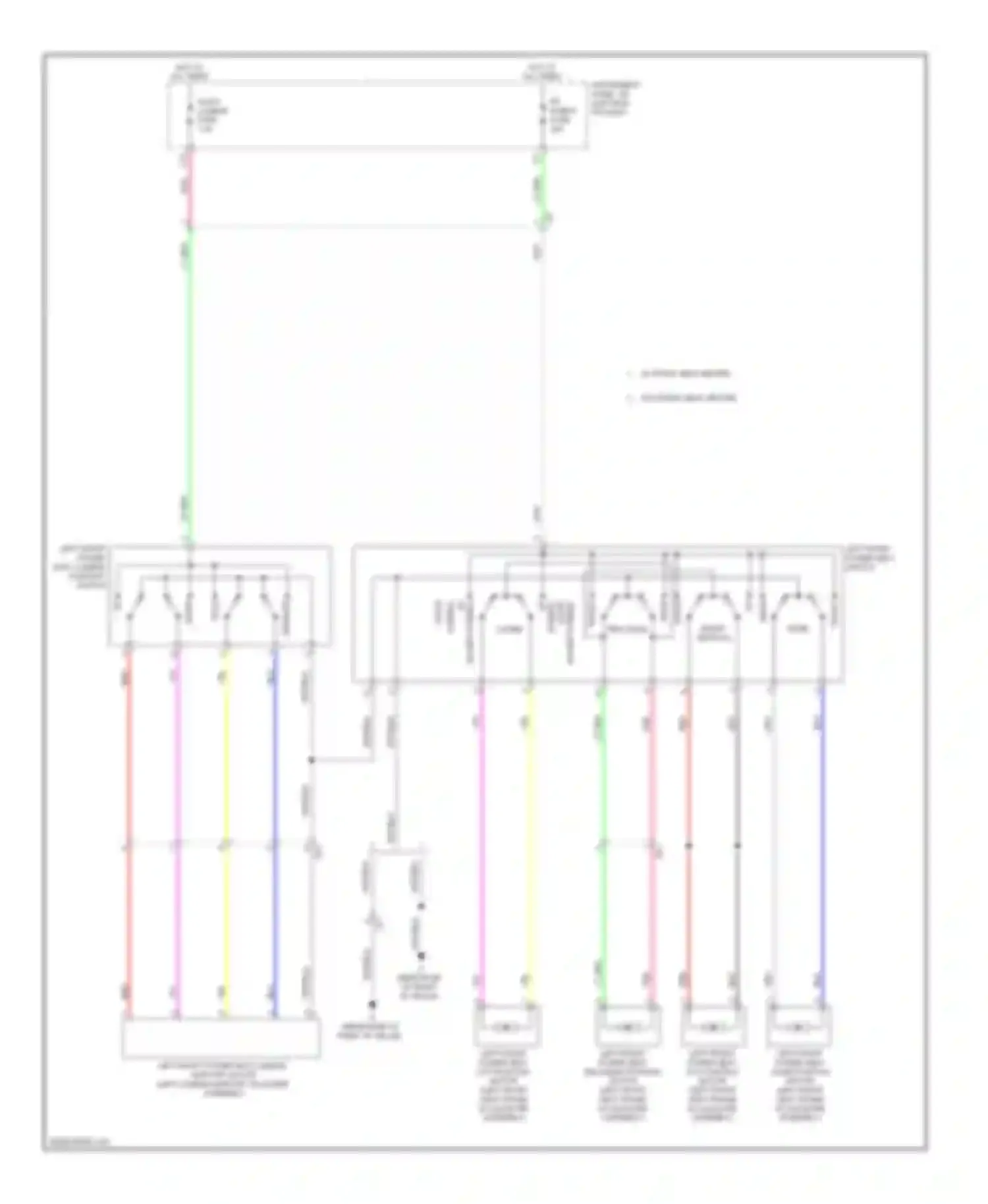 Avalon Toyota XX40 (2012-2015): Driver power seat circuit