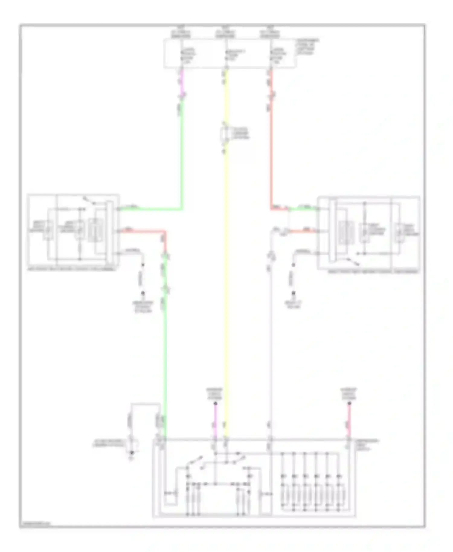 Avalon Toyota XX40 (2012-2015): Front heated seats circuit, hybrid without climate control seat