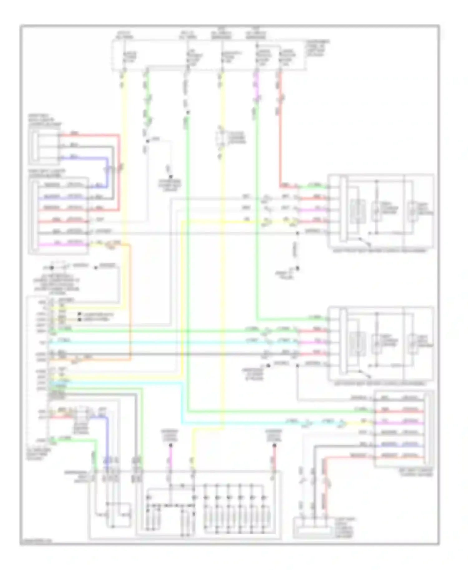 Avalon Toyota XX40 (2012-2015): Front heated seats circuit, with climate control seat