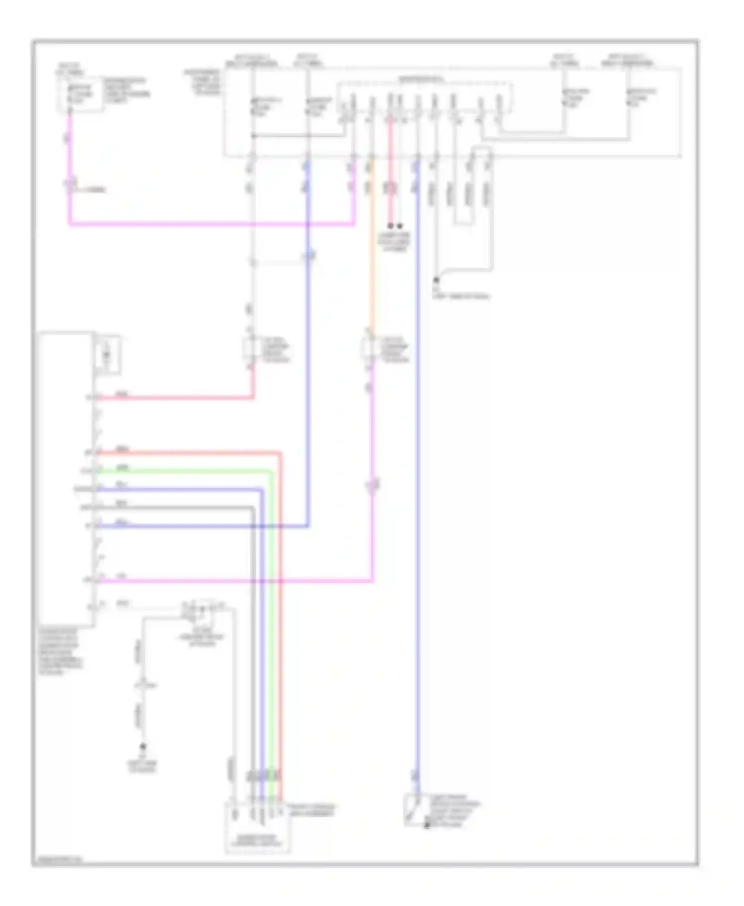 Avalon Toyota XX40 (2012-2015): Power top/sunroof circuit
