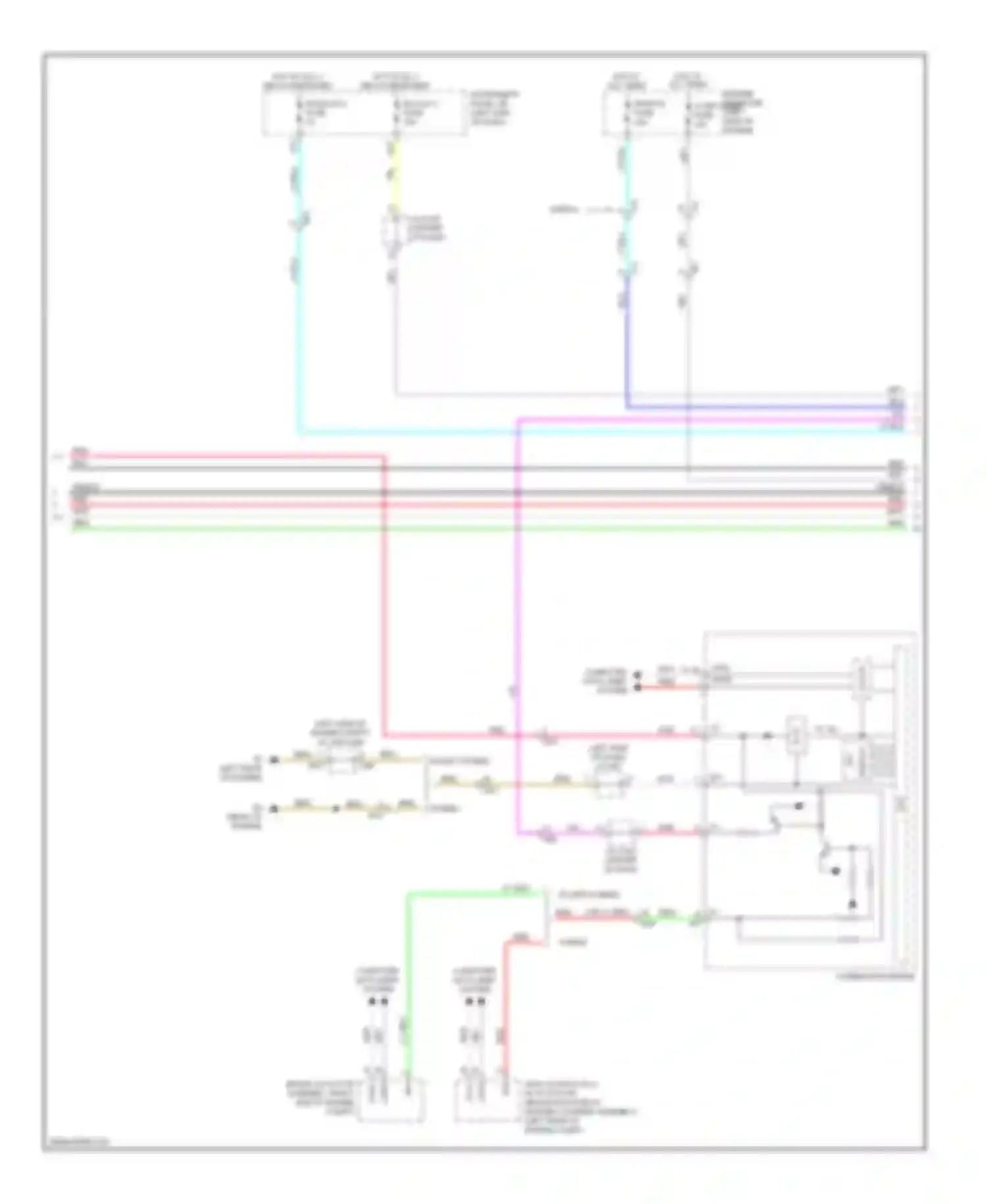Avalon Toyota XX40 (2012-2015): 11-speaker system circuit, without navigation receiver type (3 of 5)