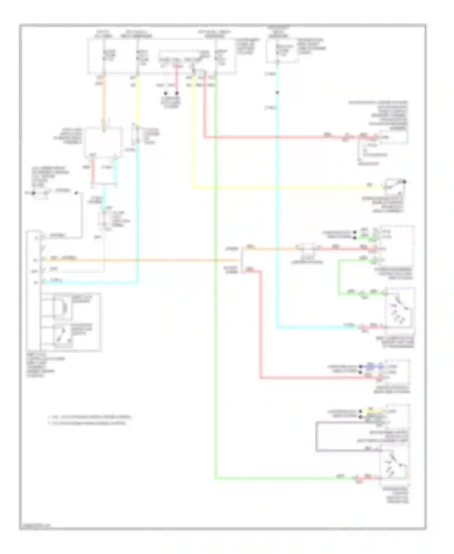 Avalon Toyota XX40 (2012-2015): Shift interlock circuit