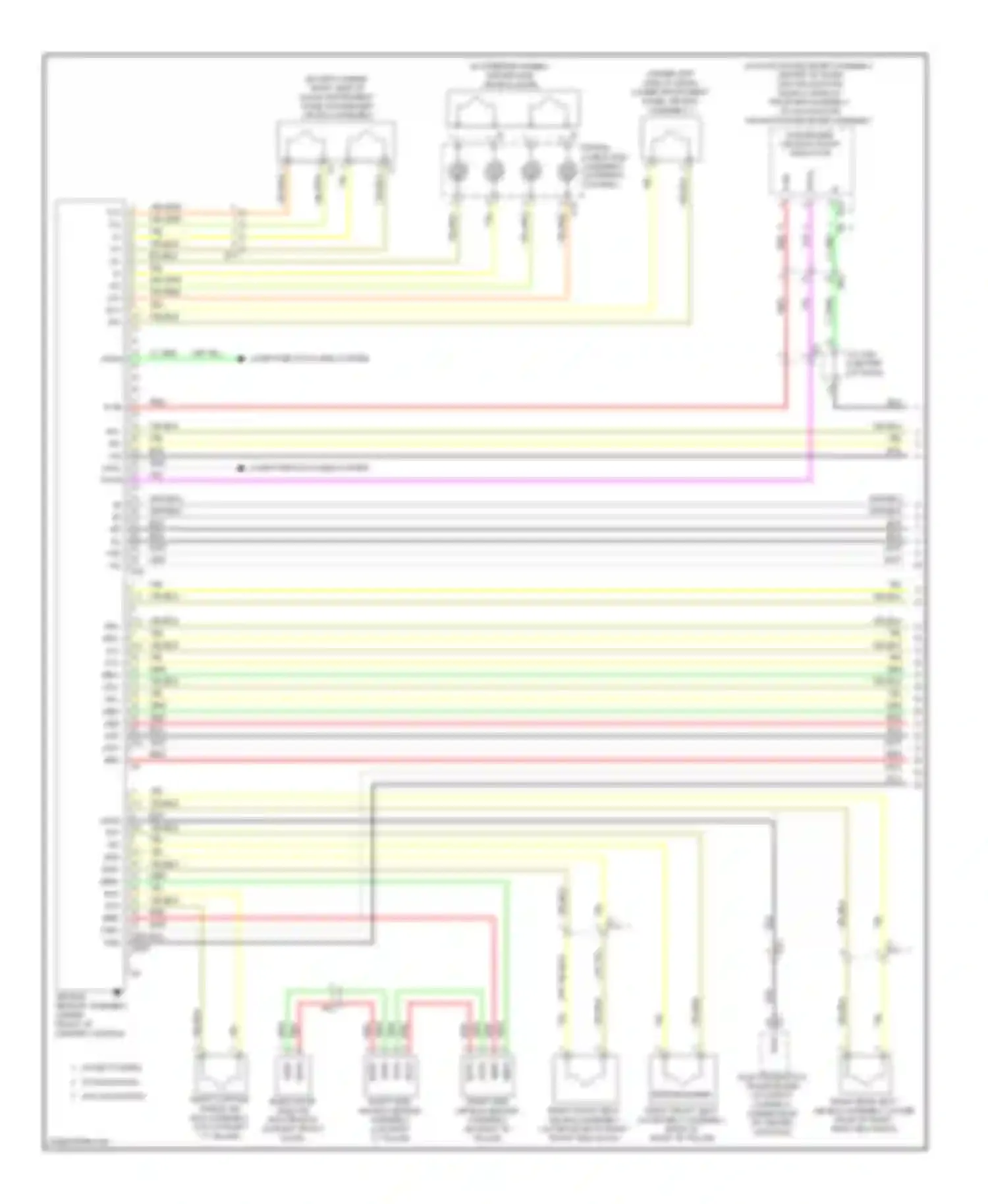 Avalon Toyota XX40 (2012-2015): Supplemental restraint circuit (1 of 3)