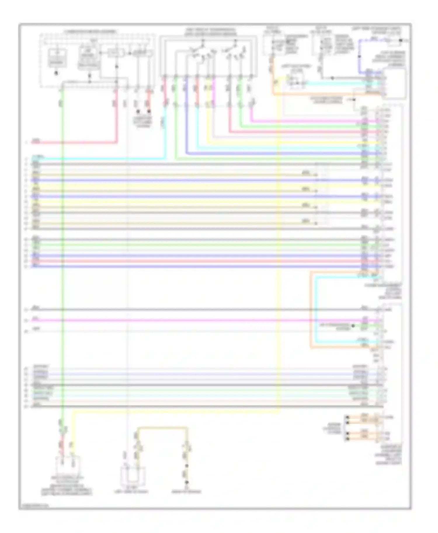 Avalon Toyota XX40 (2012-2015): 2.5l hybrid, transmission circuit (2 of 2)