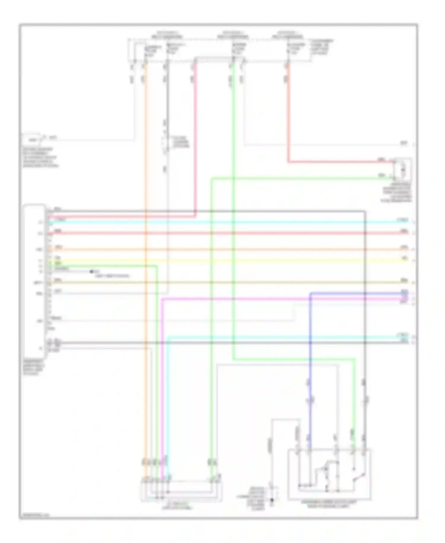 Avalon Toyota XX40 (2012-2015): Wiper/washer circuit, with auto wiper system (1 of 2)