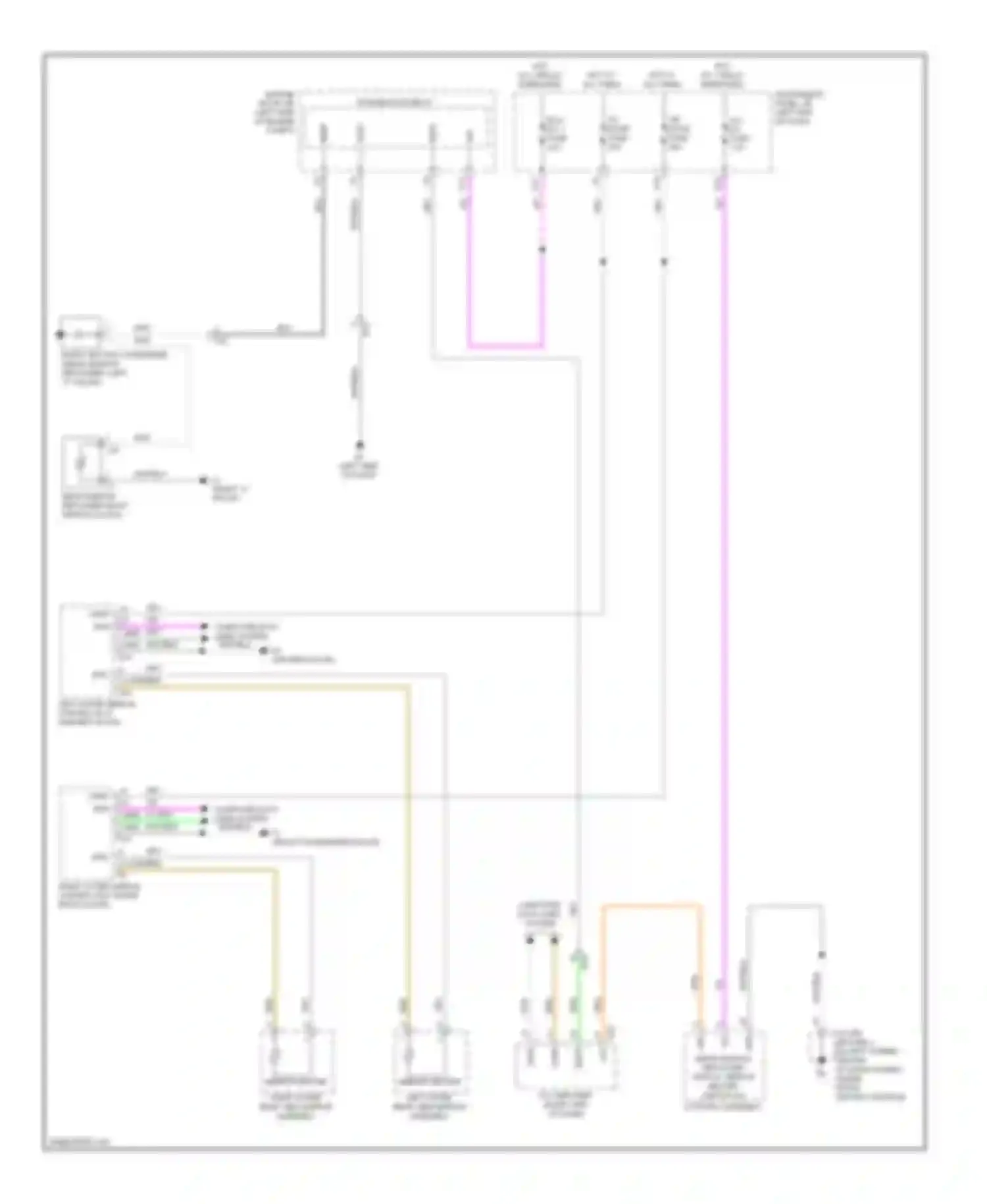 Wiring diagram center console for Toyota Avalon XX40 (2012-2015) (1 of 4)