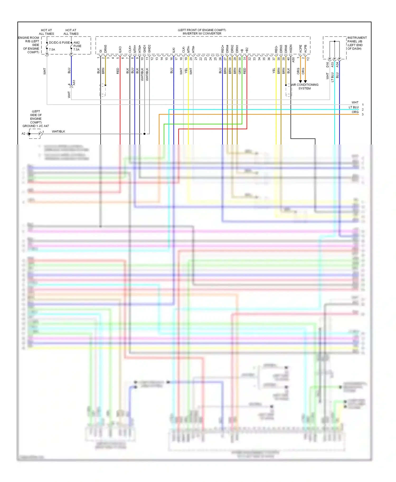 Toyota Avalon XX40 (2012-2015) code wiring diagram  (7 of 7)