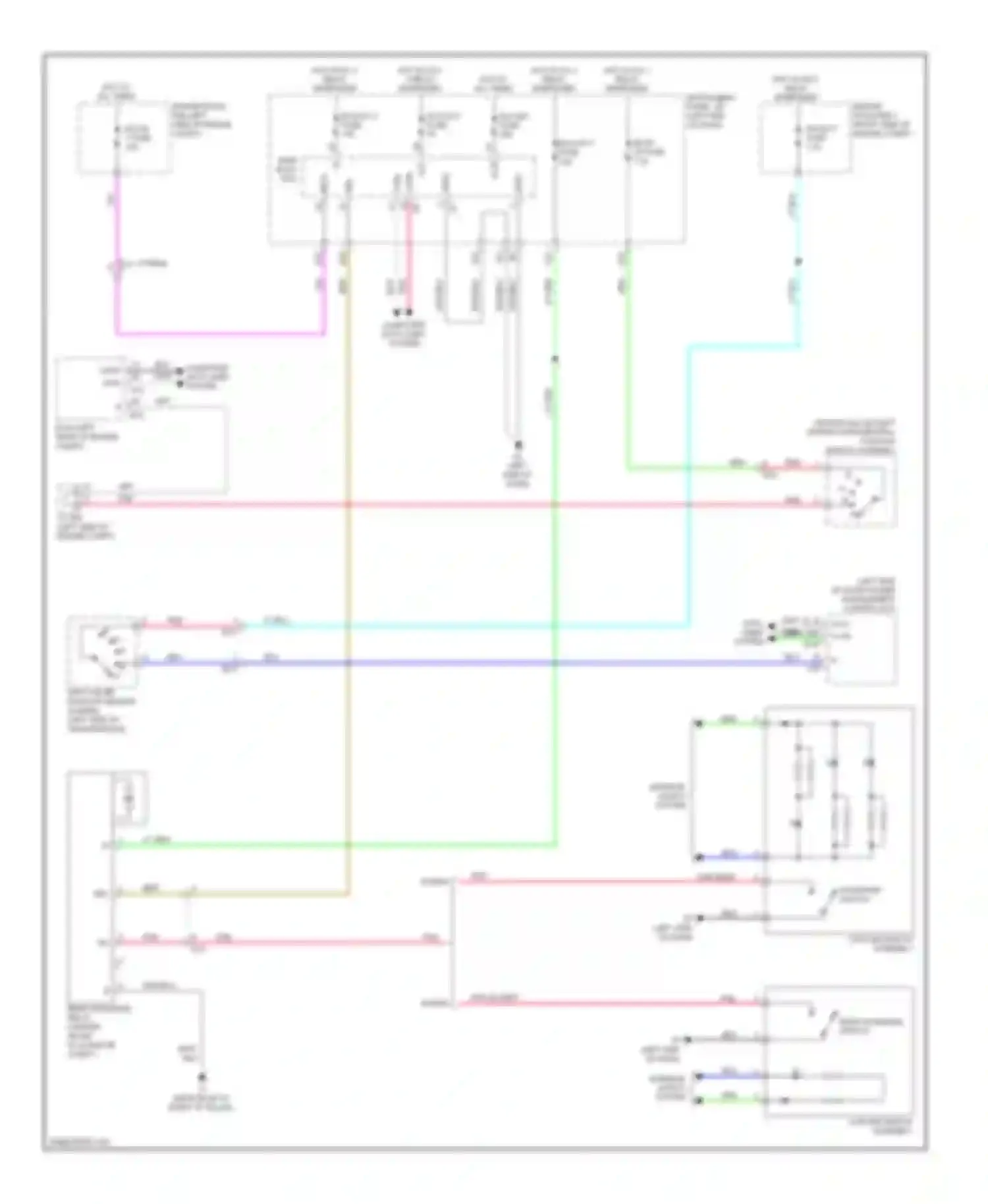 Wiring diagram curtain switch assembly for Toyota Avalon XX40 (2012-2015) (1 of 1)