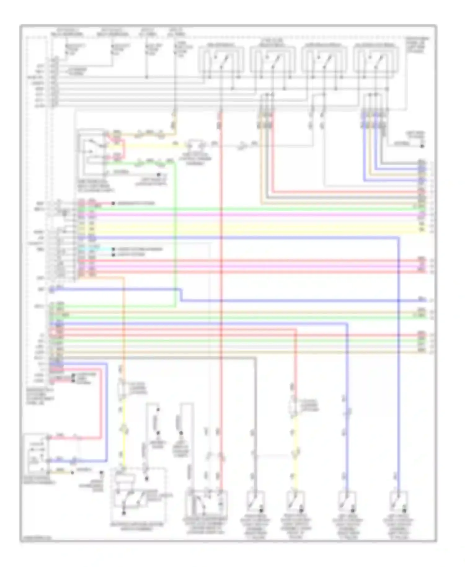 Wiring diagram door control switch assembly for Toyota Avalon XX40 (2012-2015) (8 of 10)