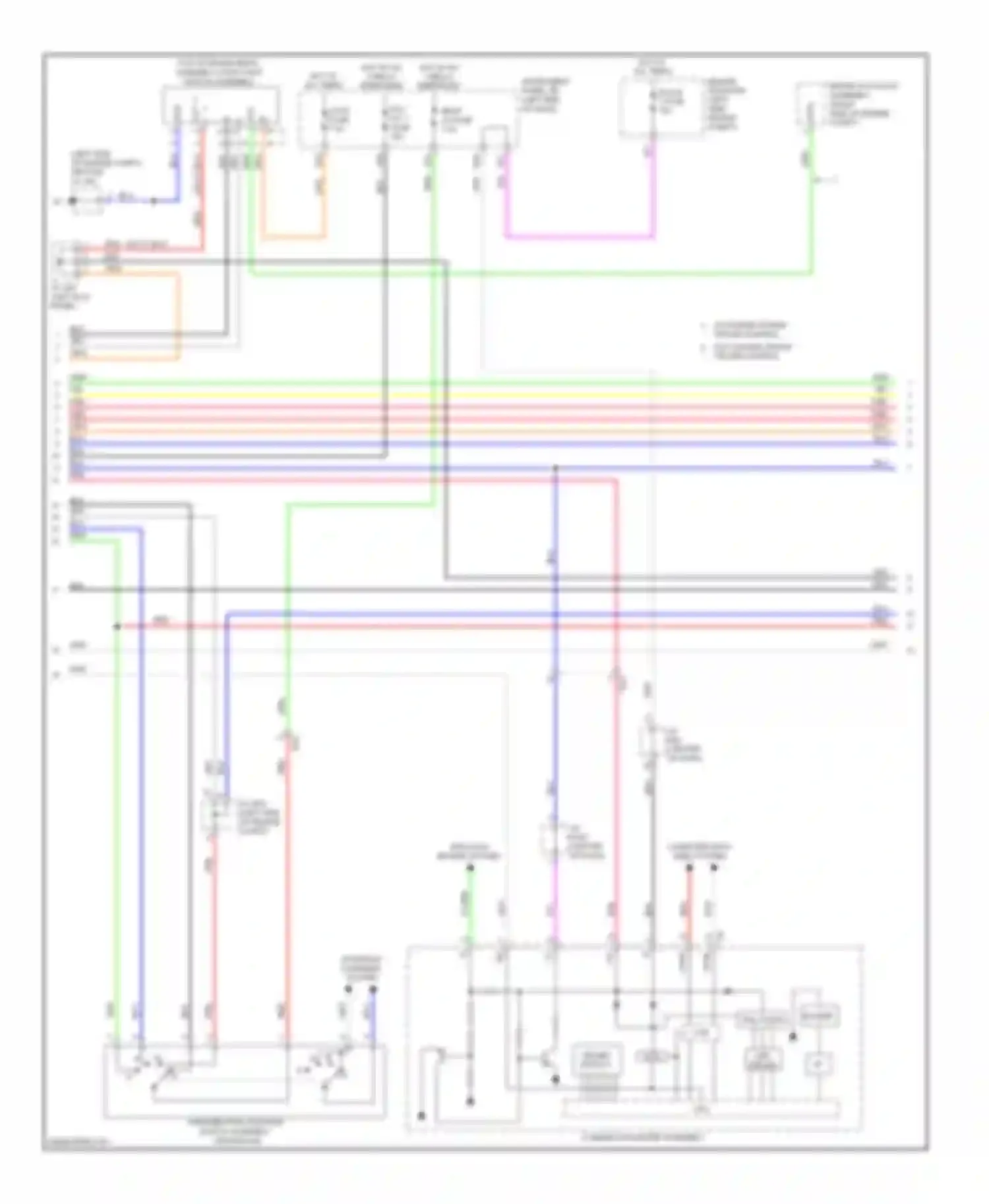 Wiring diagram engine room r/b (left side of for Toyota Avalon XX40 (2012-2015) (1 of 3)