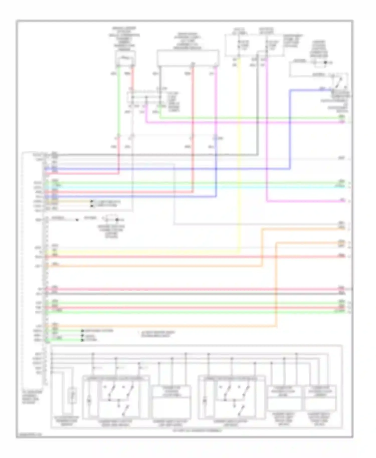 Wiring diagram ground junction for Toyota Avalon XX40 (2012-2015) (1 of 7)