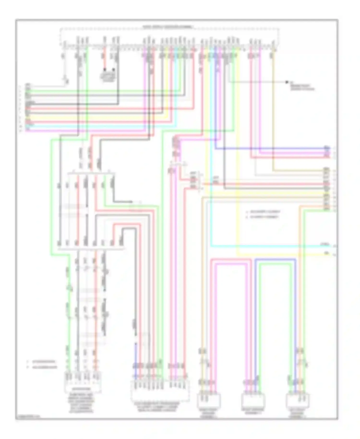 Wiring diagram left front speaker assembly 2 for Toyota Avalon XX40 (2012-2015) (4 of 8)