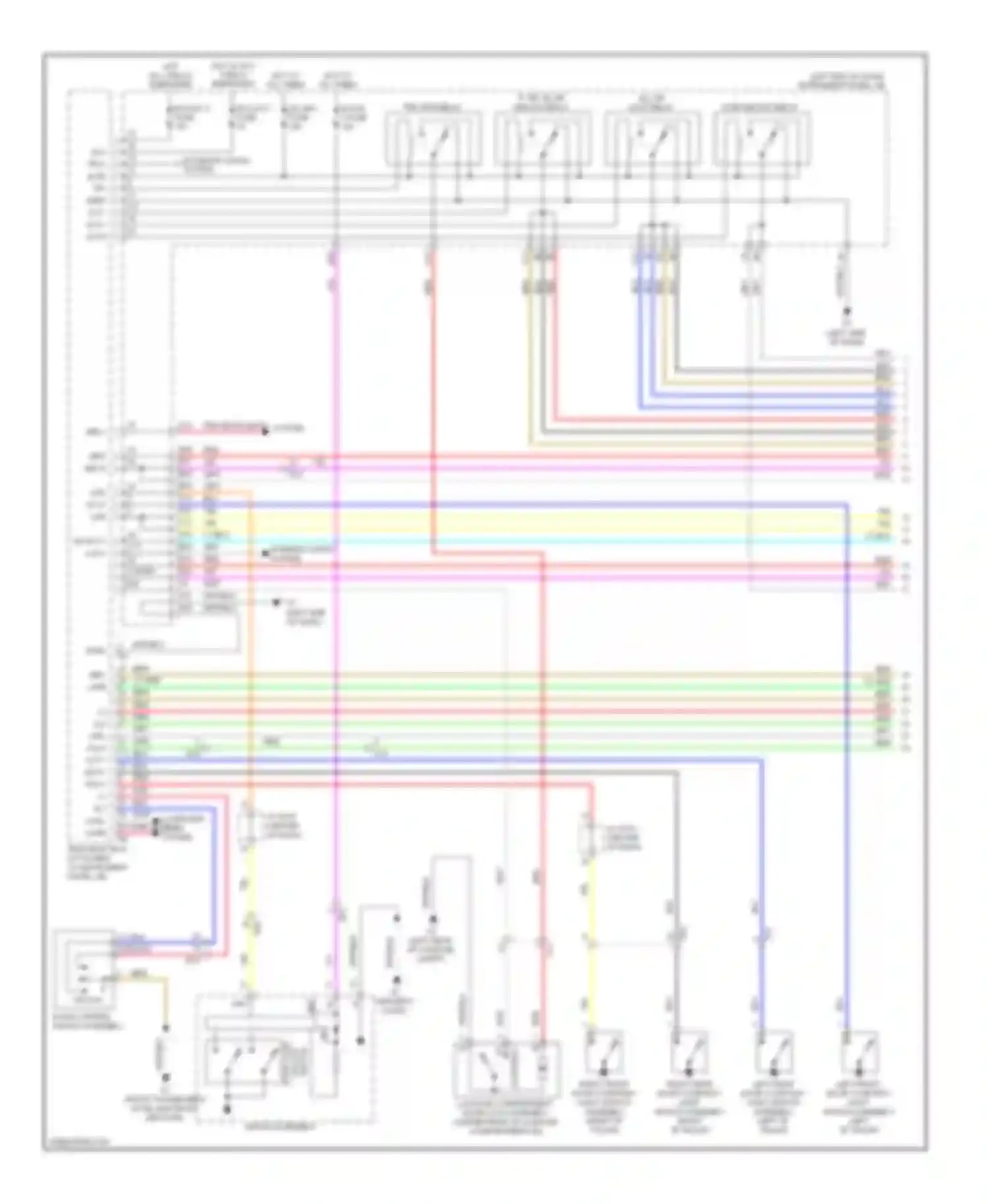 Wiring diagram pnk headlights system for Toyota Avalon XX40 (2012-2015) (1 of 2)