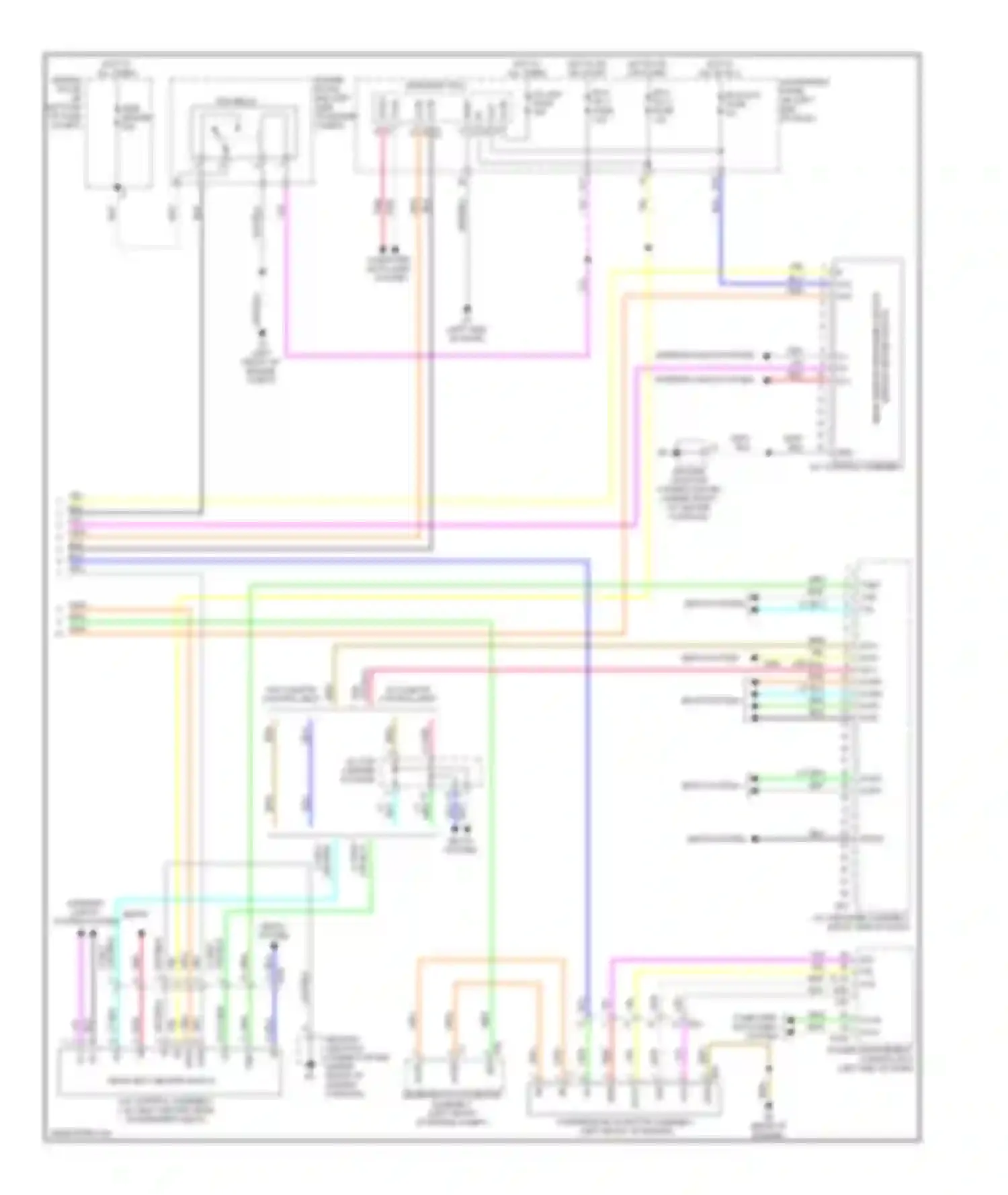 Wiring diagram rear seat heater switch for Toyota Avalon XX40 (2012-2015) (2 of 2)