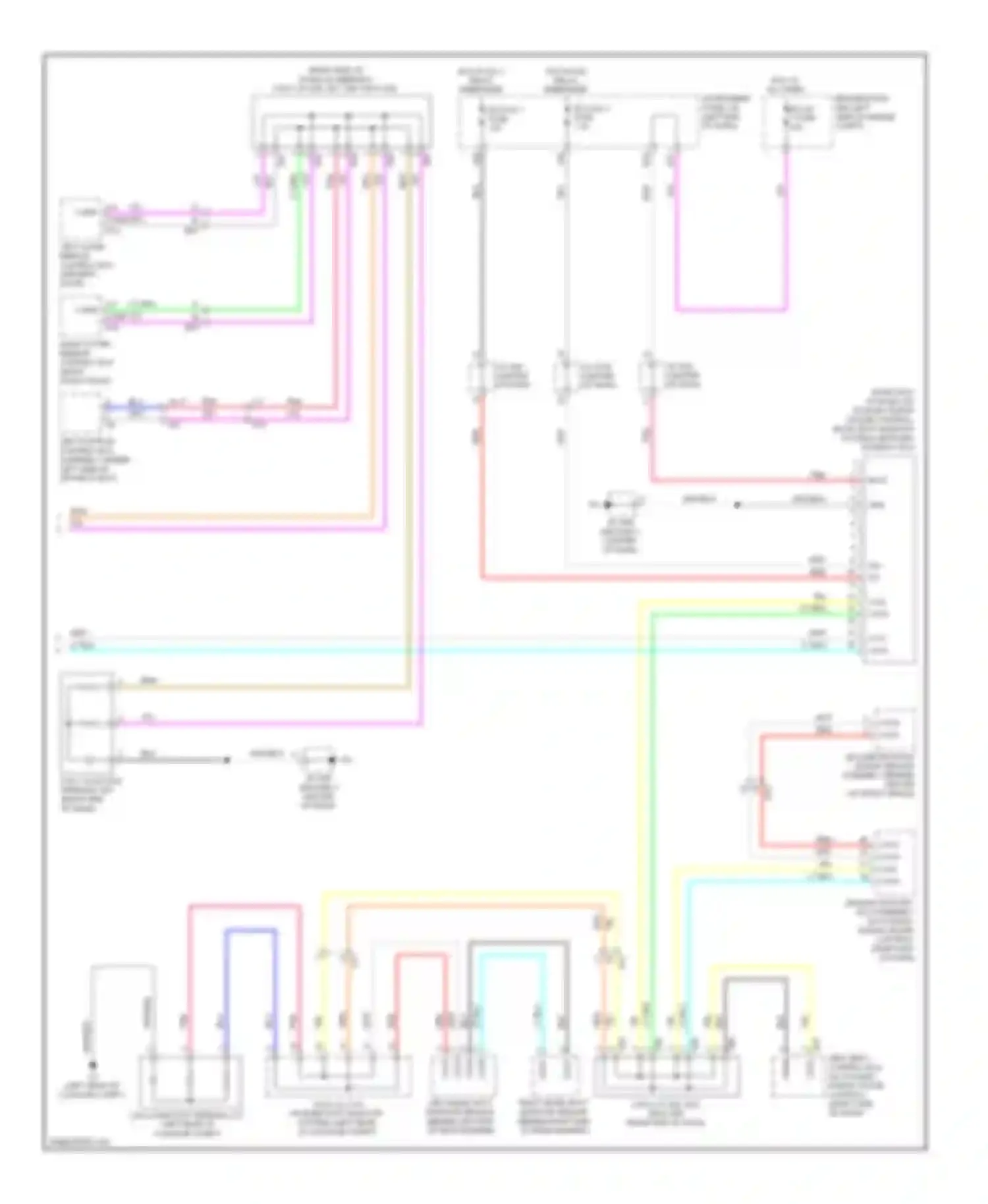 Wiring diagram right end of dash) for Toyota Avalon XX40 (2012-2015) (6 of 10)