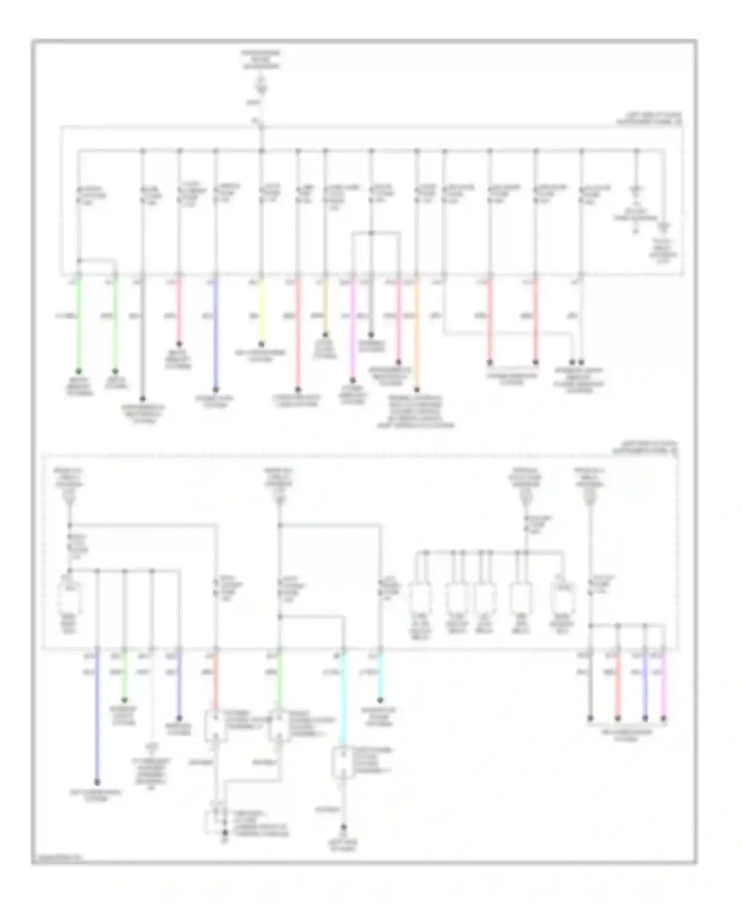 Wiring diagram seats, memory systems for Toyota Avalon XX40 (2012-2015) (2 of 2)