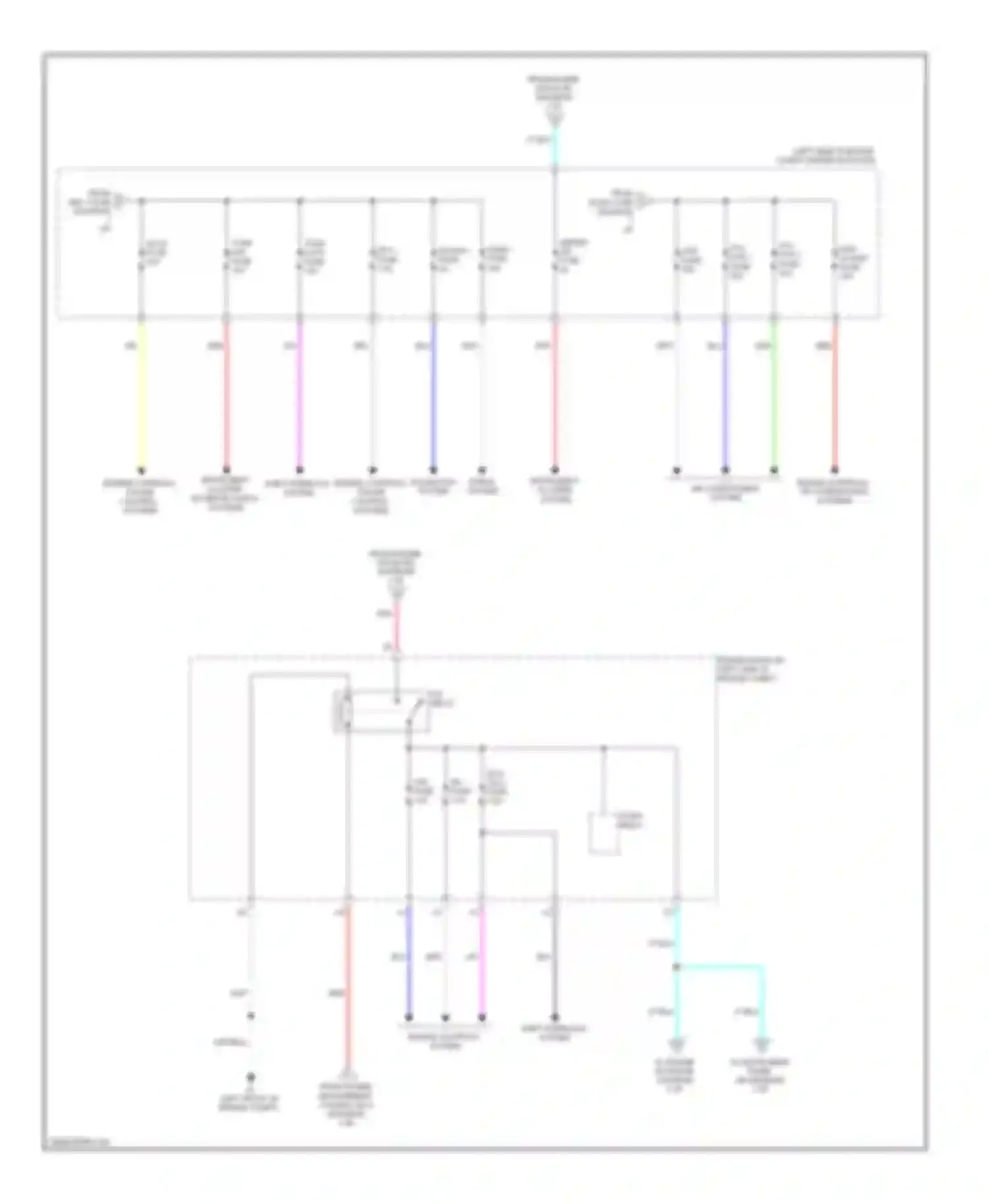 Wiring diagram shift interlock system for Toyota Avalon XX40 (2012-2015) (3 of 5)