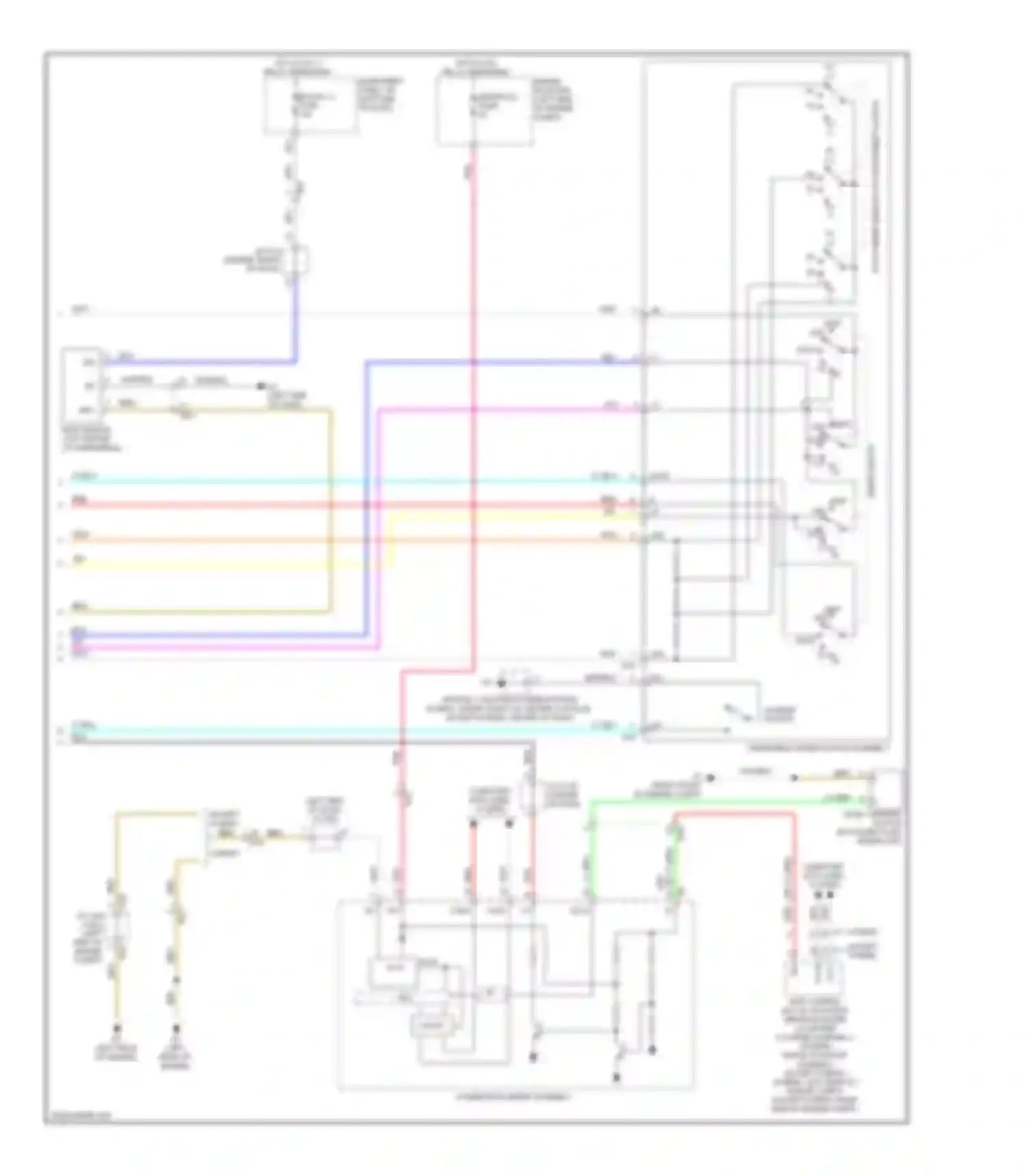 Wiring diagram washer switch for Toyota Avalon XX40 (2012-2015) (1 of 2)