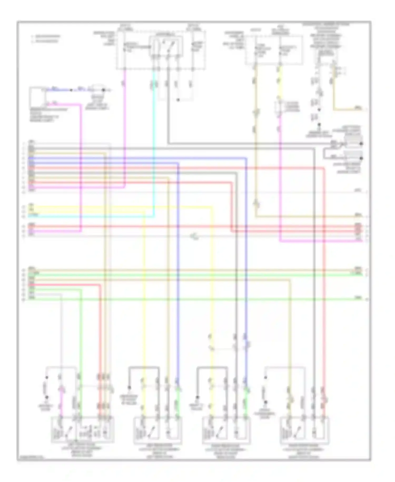Wiring diagram wht/ blk for Toyota Avalon XX40 (2012-2015) (1 of 3)