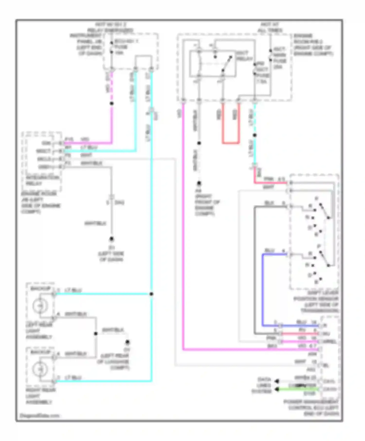Wiring diagram wht for Toyota Avalon XX40 (2012-2015) (61 of 184)
