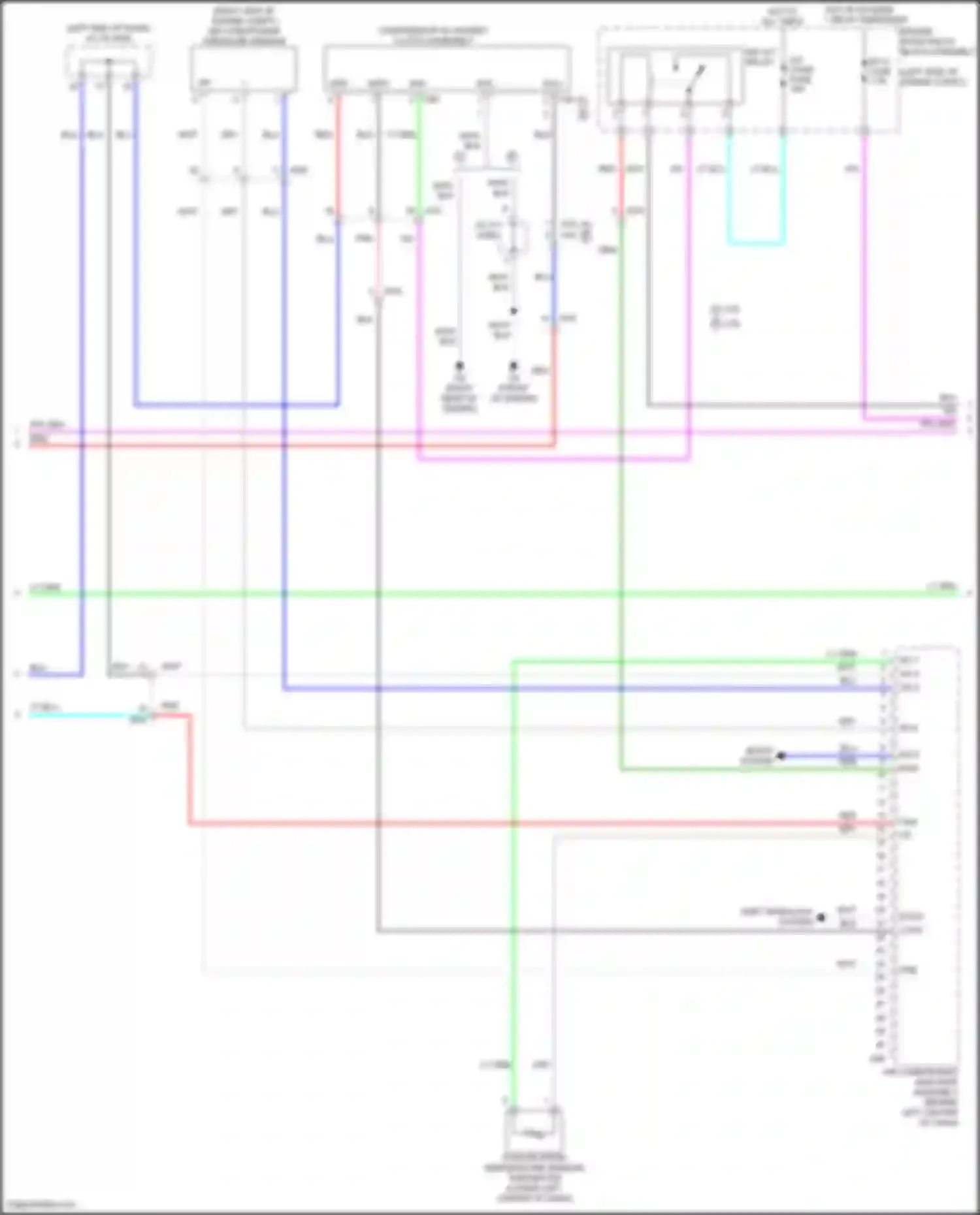 Avalon Toyota XX50 (2018-2024): Automatic a/c circuit, except hybrid (2 of 3)