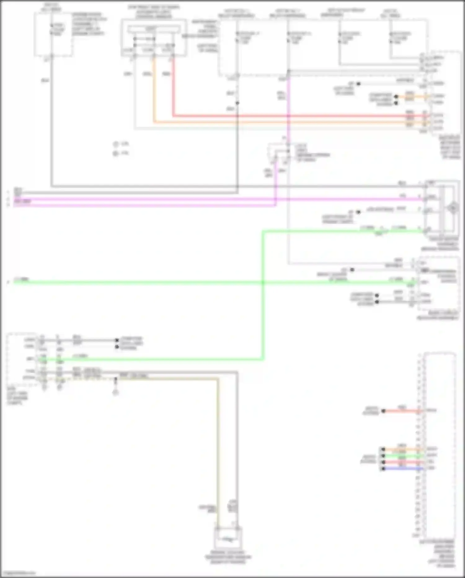 Avalon Toyota XX50 (2018-2024): Automatic a/c circuit, except hybrid (3 of 3)