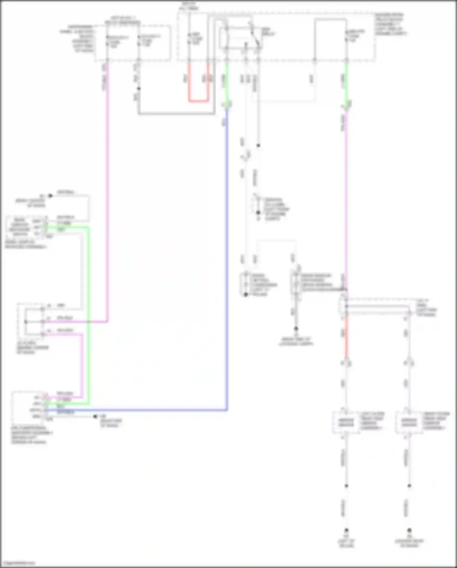 Avalon Toyota XX50 (2018-2024): Defoggers circuit, w/o memory