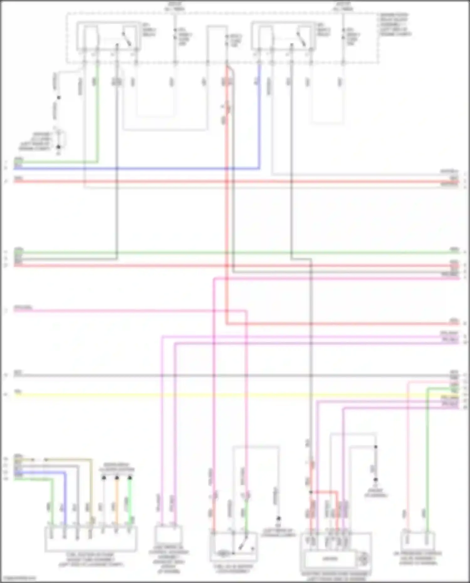 Avalon Toyota XX50 (2018-2024): Wiring diagram engine performance 2.5l hybrid, engine controls circuit (2 of 7)