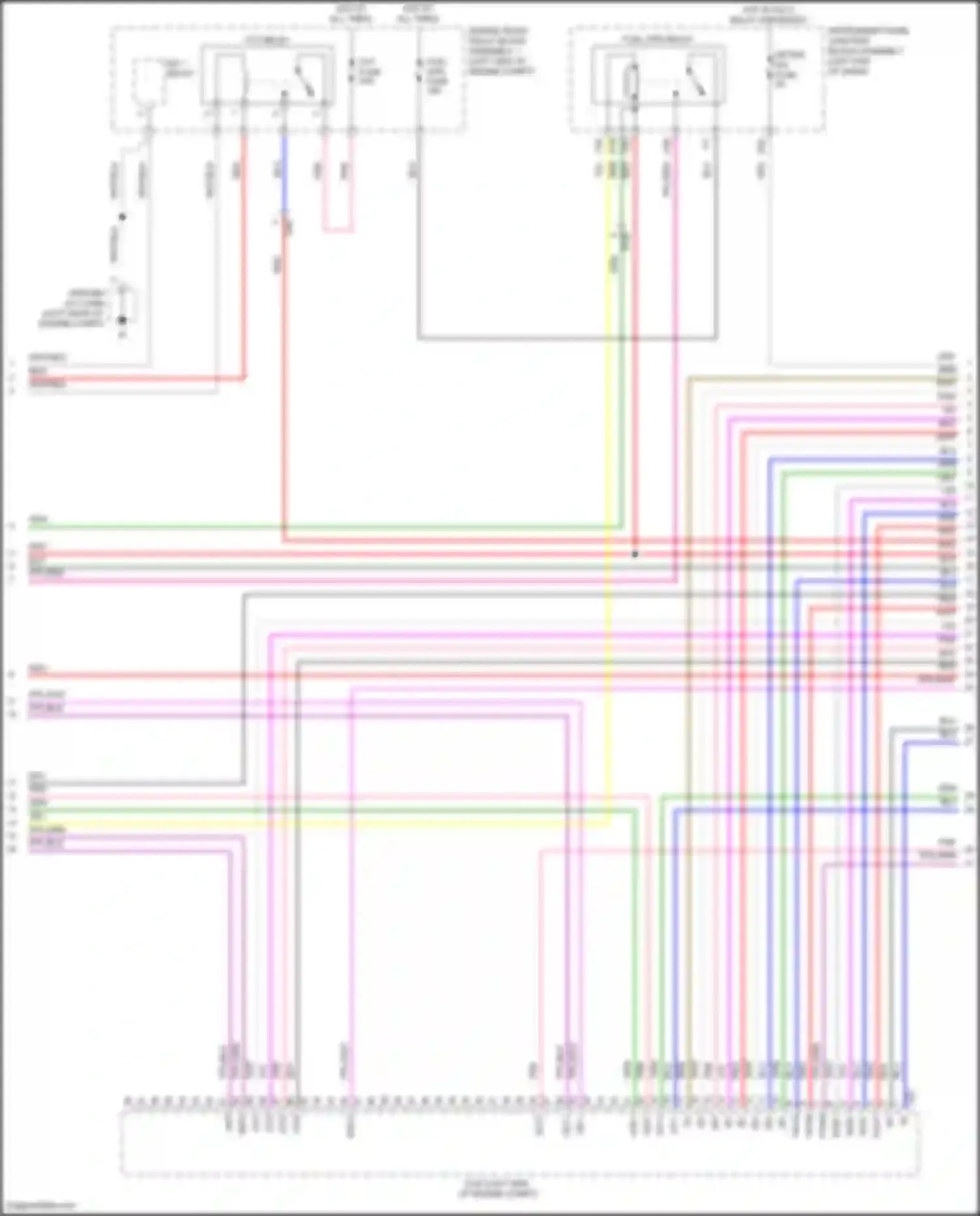 Avalon Toyota XX50 (2018-2024): Wiring diagram engine performance 2.5l hybrid, engine controls circuit (3 of 7)