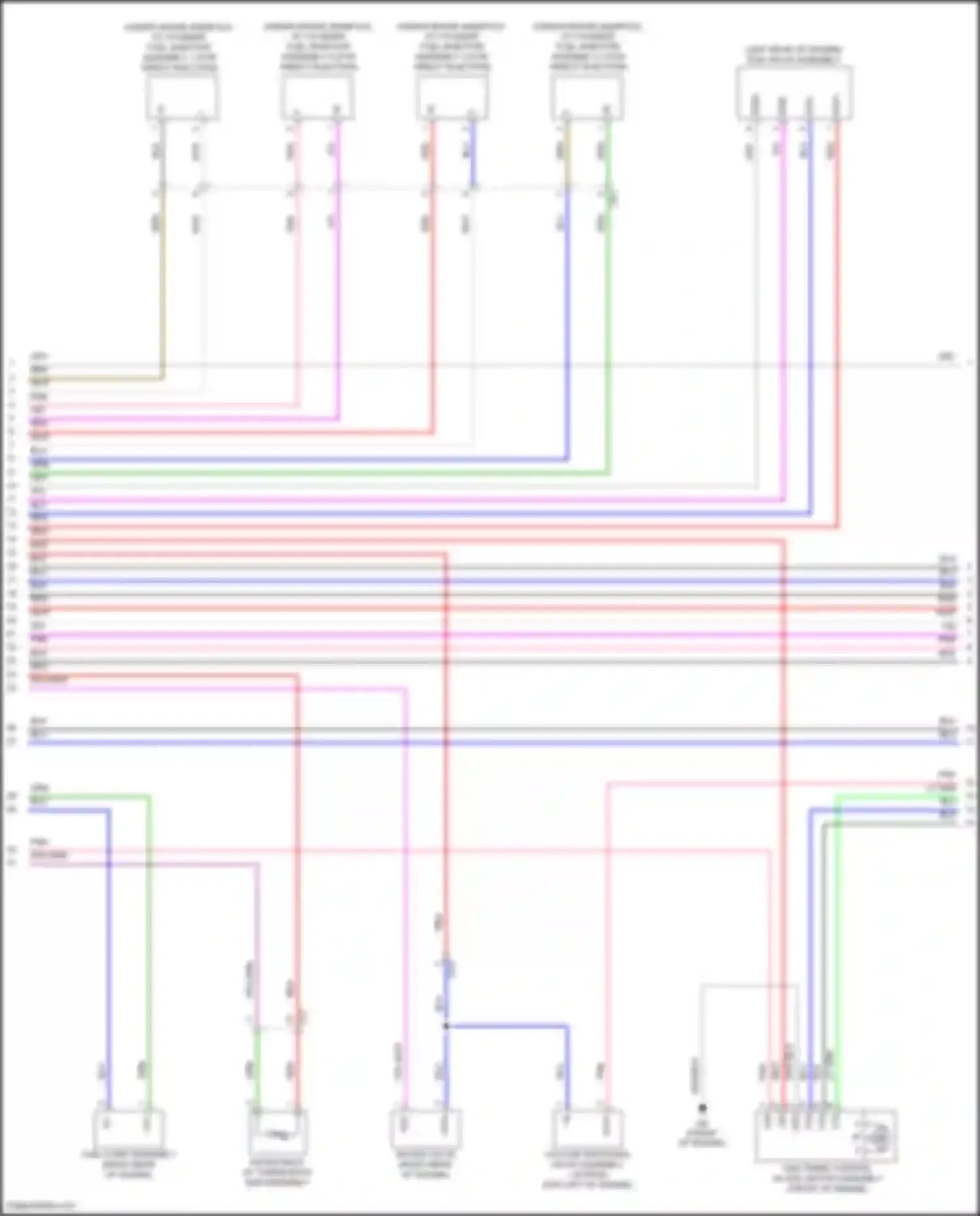 Avalon Toyota XX50 (2018-2024): Wiring diagram engine performance 2.5l hybrid, engine controls circuit (4 of 7)