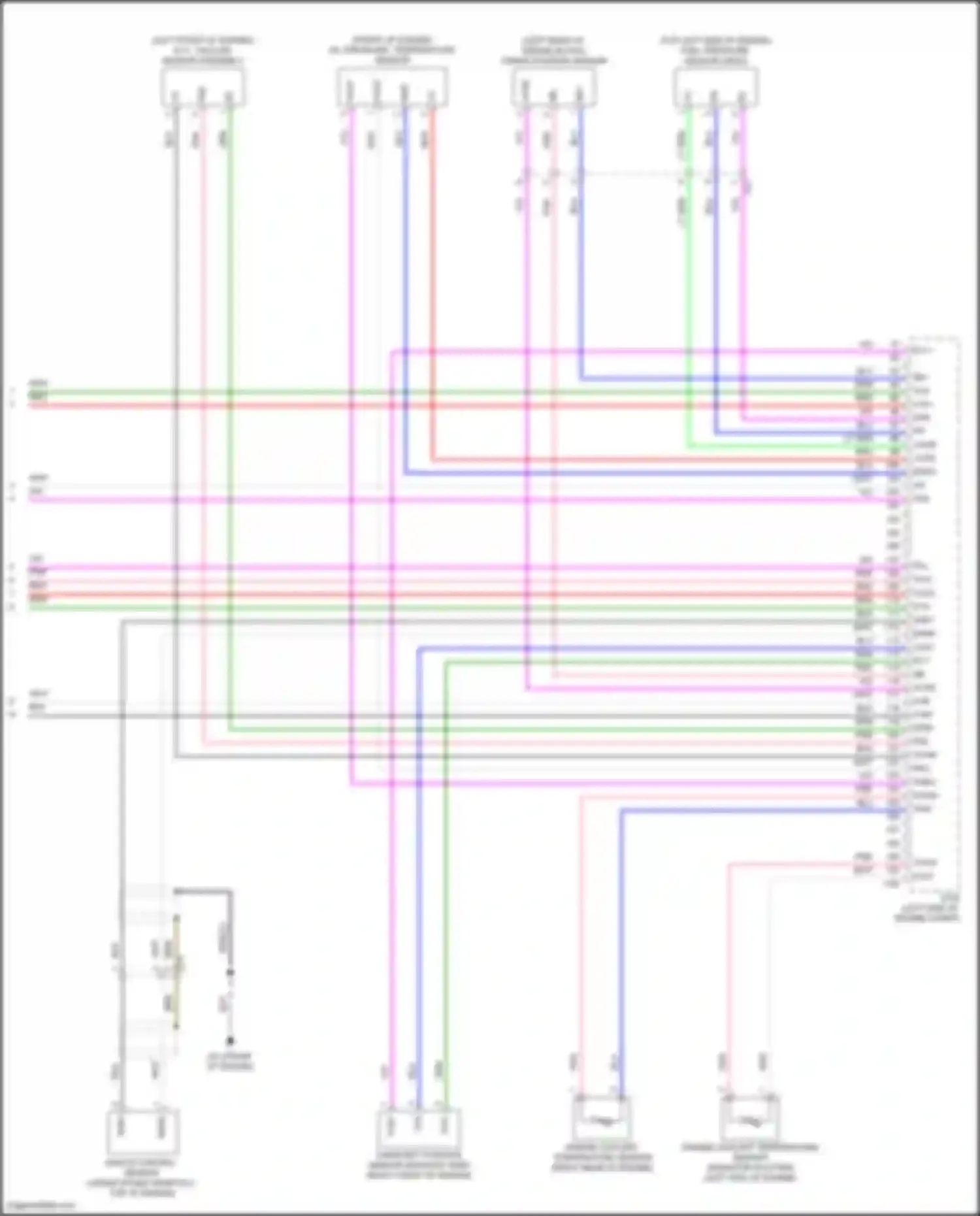 Avalon Toyota XX50 (2018-2024): Wiring diagram engine performance 2.5l hybrid, engine controls circuit (7 of 7)