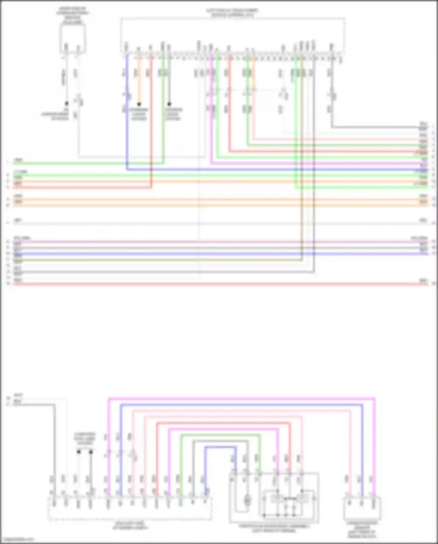 Avalon Toyota XX50 (2018-2024): Wiring diagram engine performance 2.5l hybrid, hybrid system circuit (3 of 8)