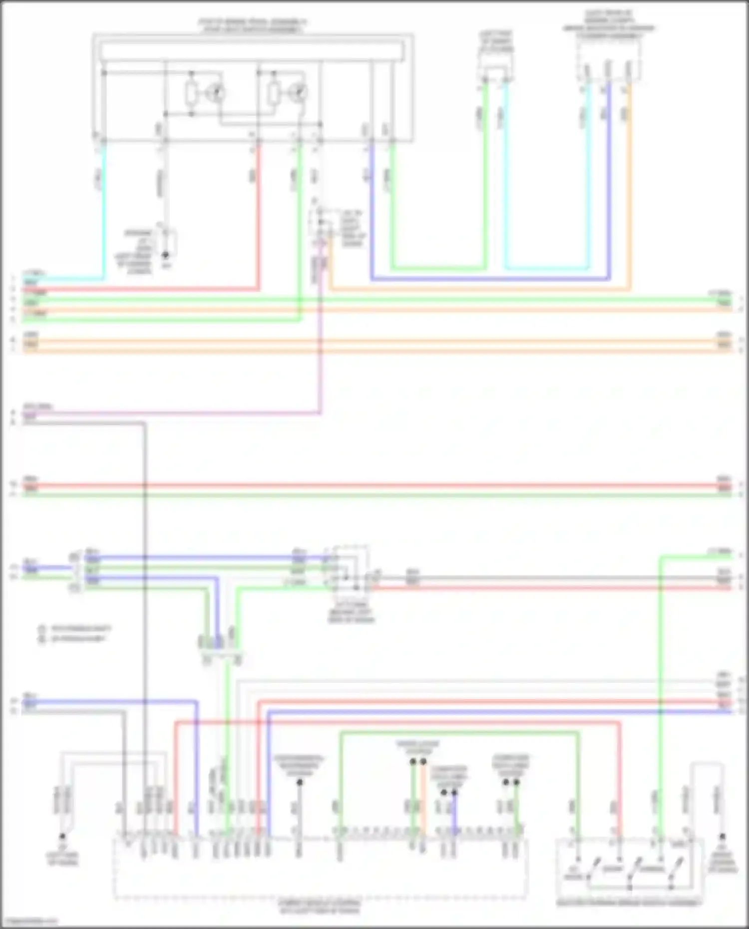 Avalon Toyota XX50 (2018-2024): Wiring diagram engine performance 2.5l hybrid, hybrid system circuit (5 of 8)