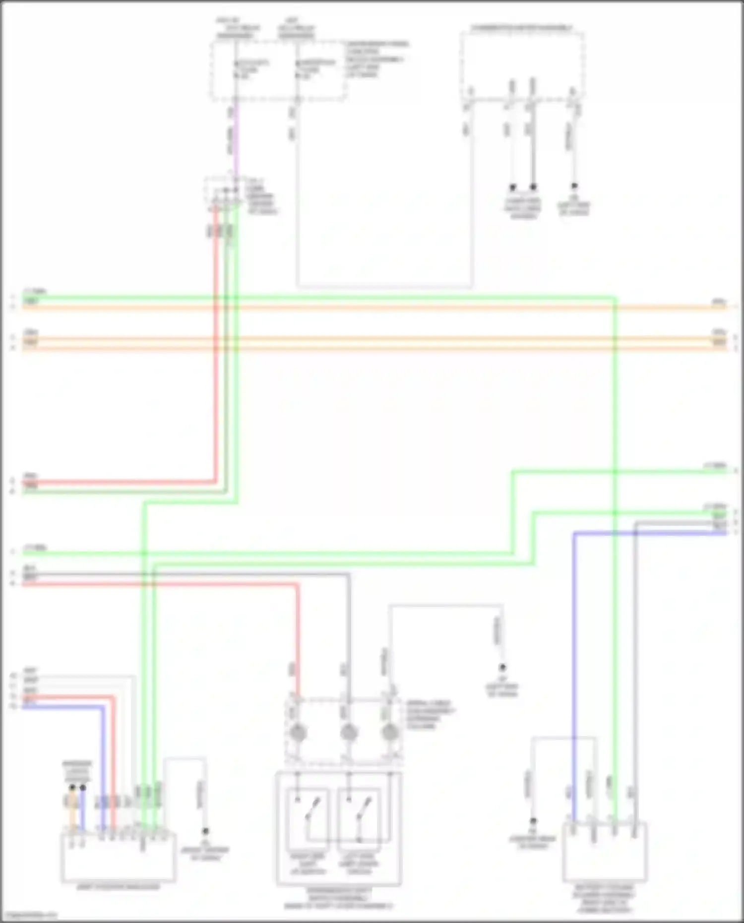 Avalon Toyota XX50 (2018-2024): Wiring diagram engine performance 2.5l hybrid, hybrid system circuit (6 of 8)
