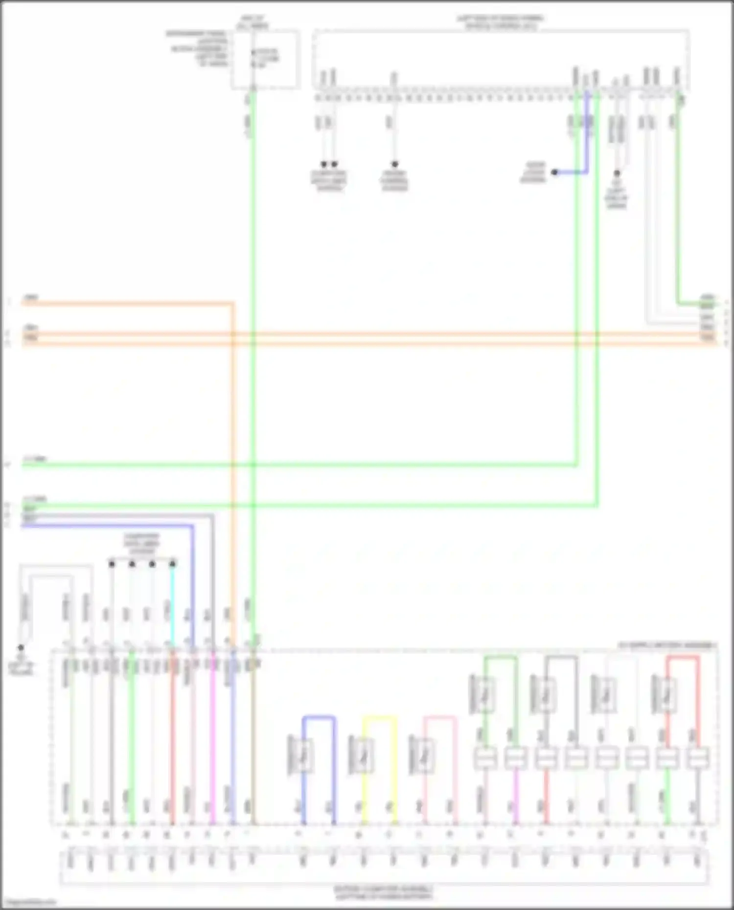 Avalon Toyota XX50 (2018-2024): Wiring diagram engine performance 2.5l hybrid, hybrid system circuit (7 of 8)