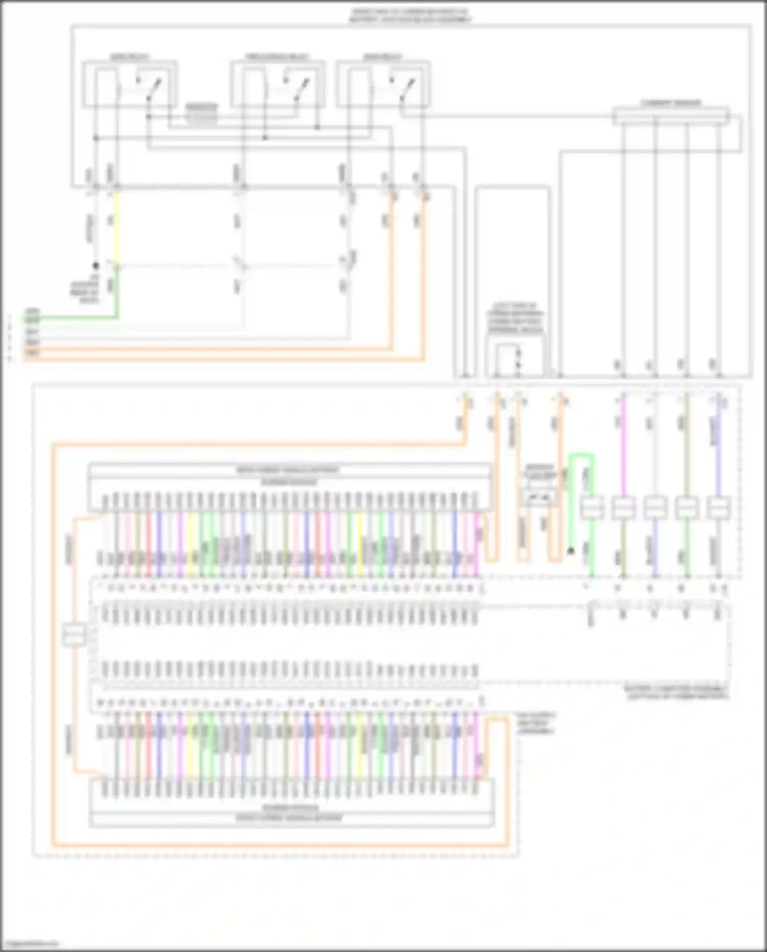 Avalon Toyota XX50 (2018-2024): Wiring diagram engine performance 2.5l hybrid, hybrid system circuit (8 of 8)