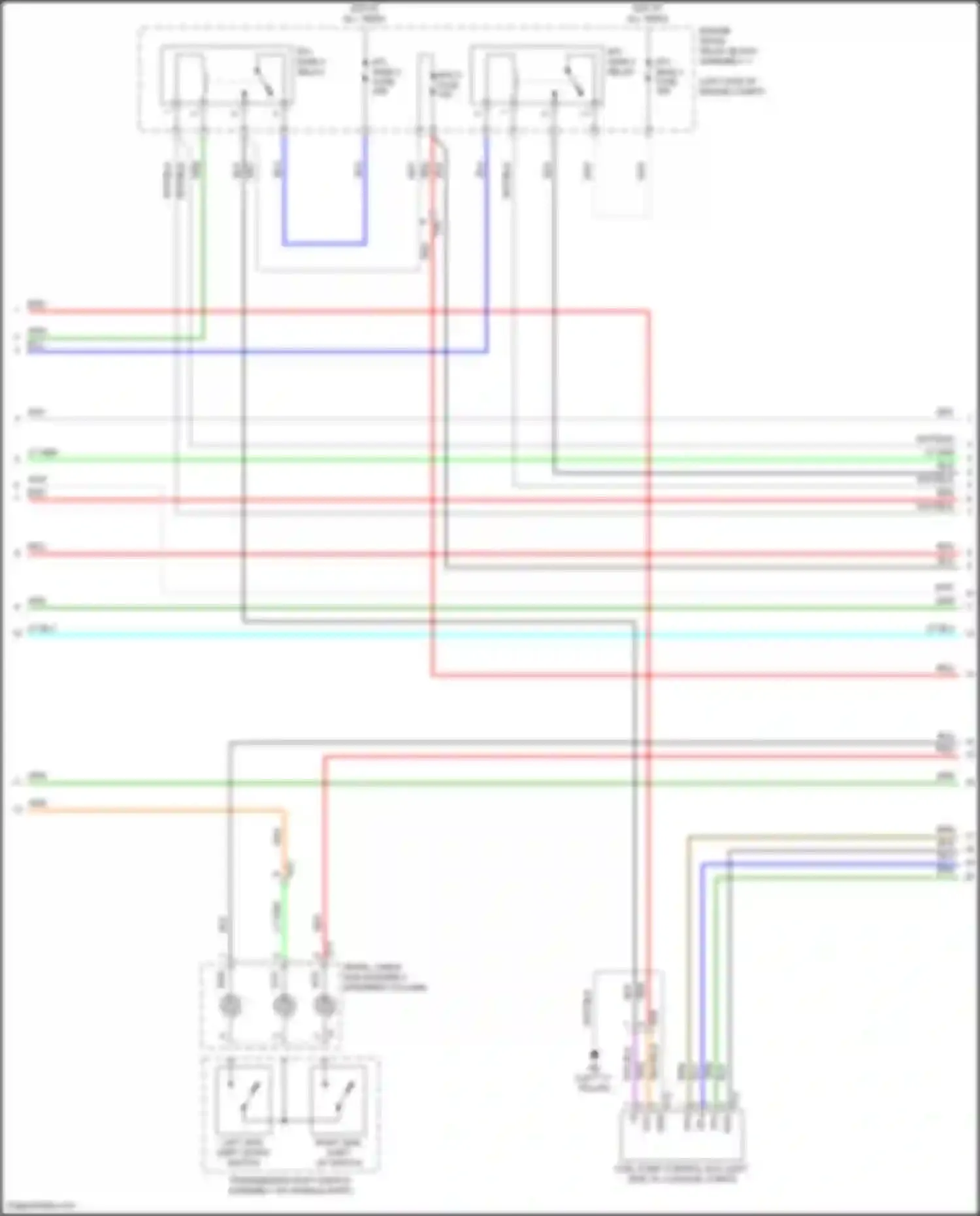 Avalon Toyota XX50 (2018-2024): Wiring diagram engine performance 2.5l (2 of 10)