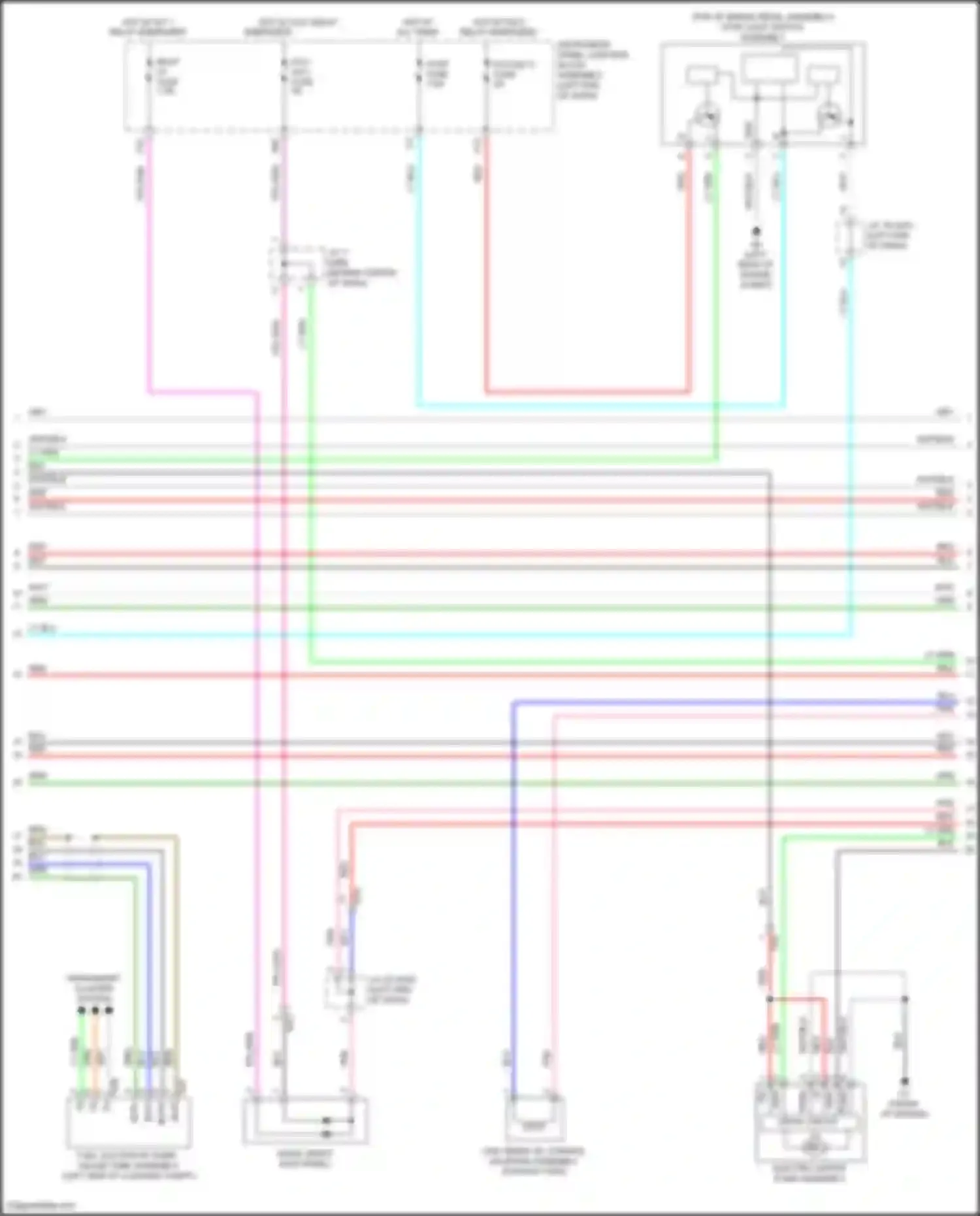 Avalon Toyota XX50 (2018-2024): Wiring diagram engine performance 2.5l (3 of 10)