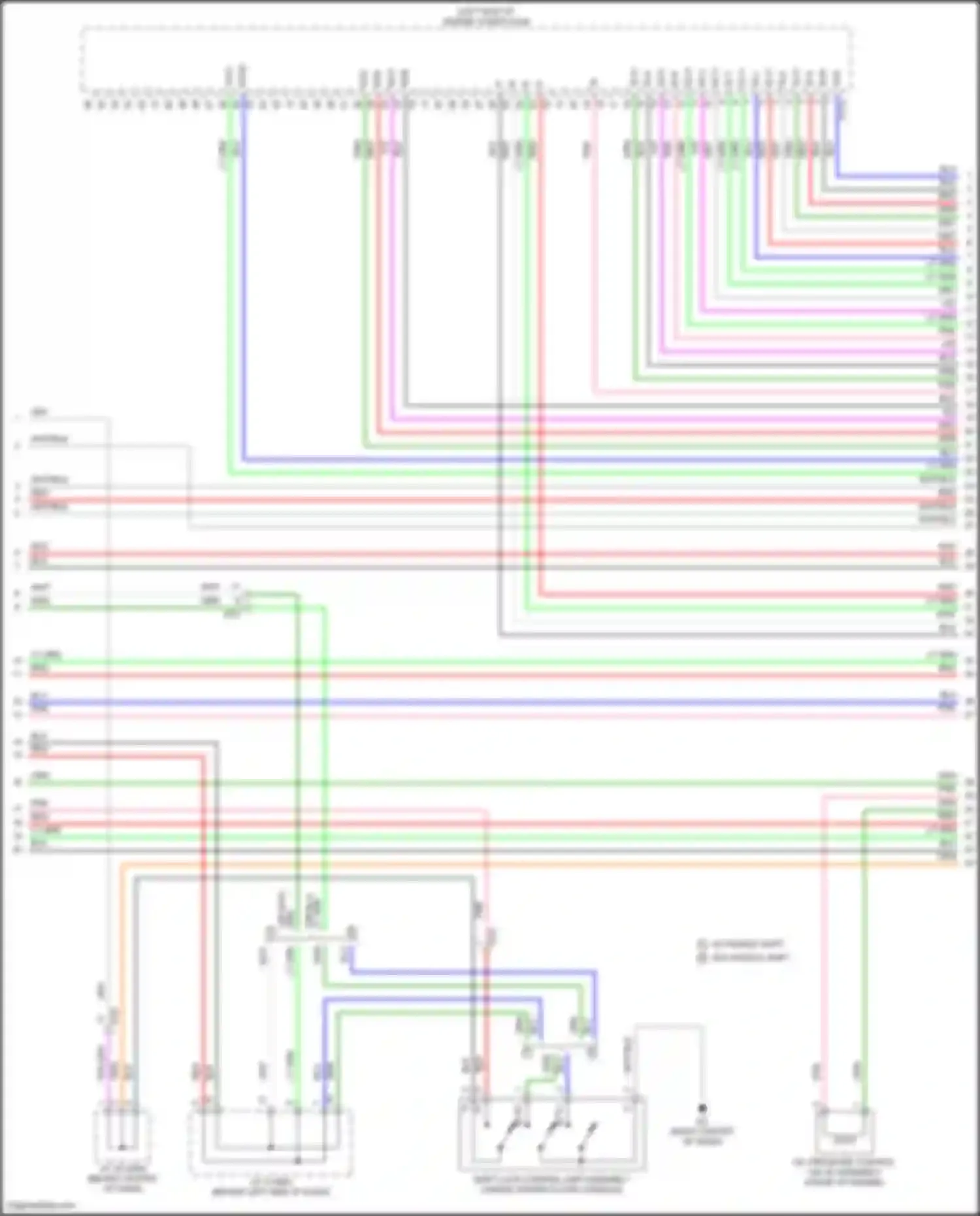 Avalon Toyota XX50 (2018-2024): Wiring diagram engine performance 2.5l (4 of 10)