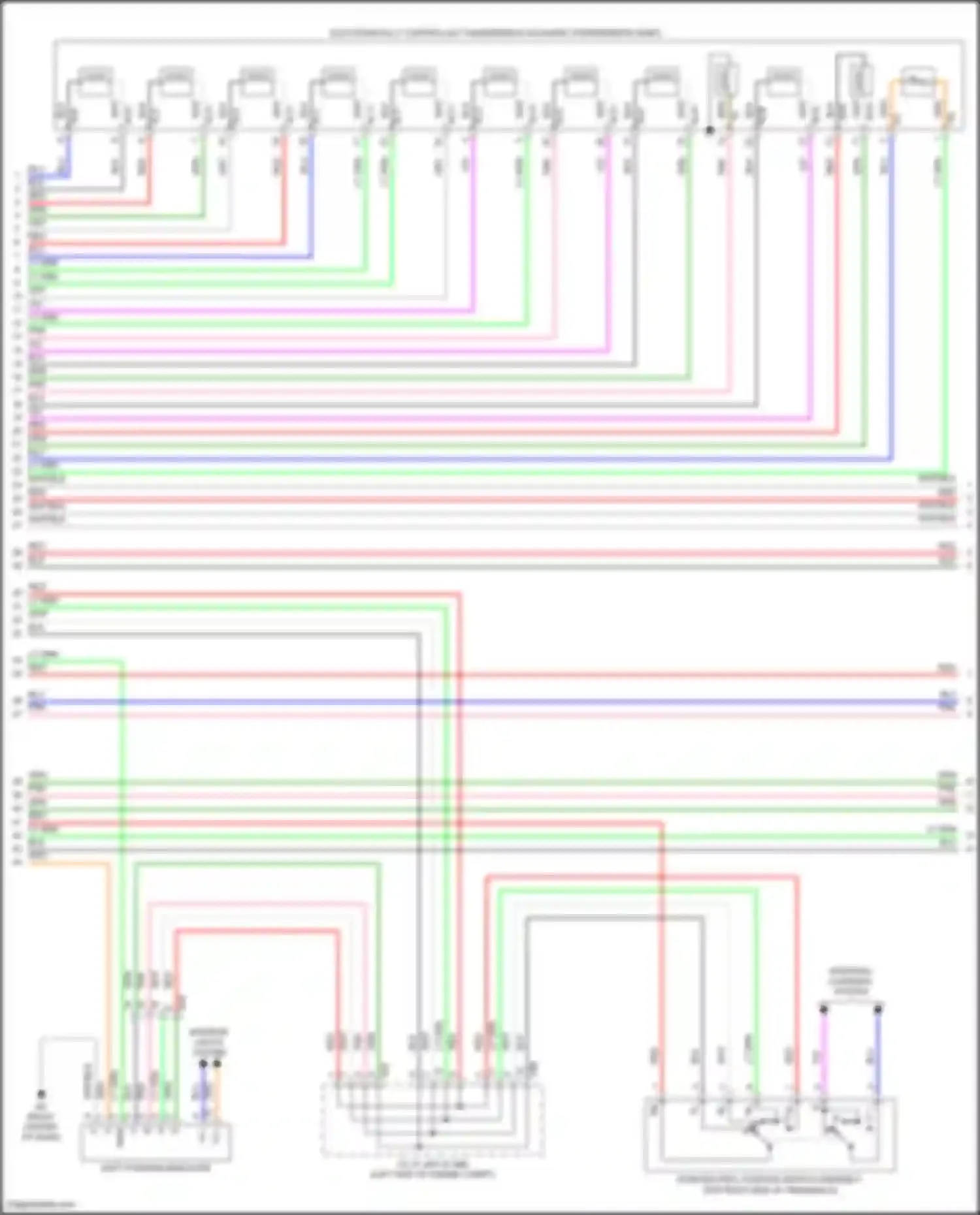 Avalon Toyota XX50 (2018-2024): Wiring diagram engine performance 2.5l (5 of 10)