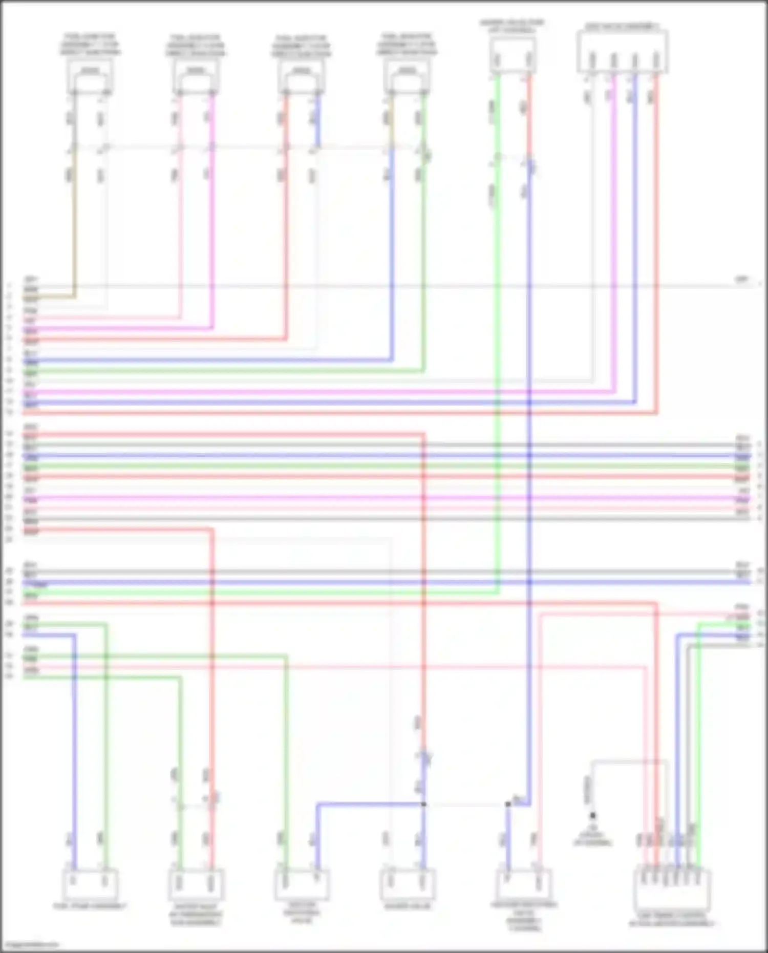 Avalon Toyota XX50 (2018-2024): Wiring diagram engine performance 2.5l (7 of 10)